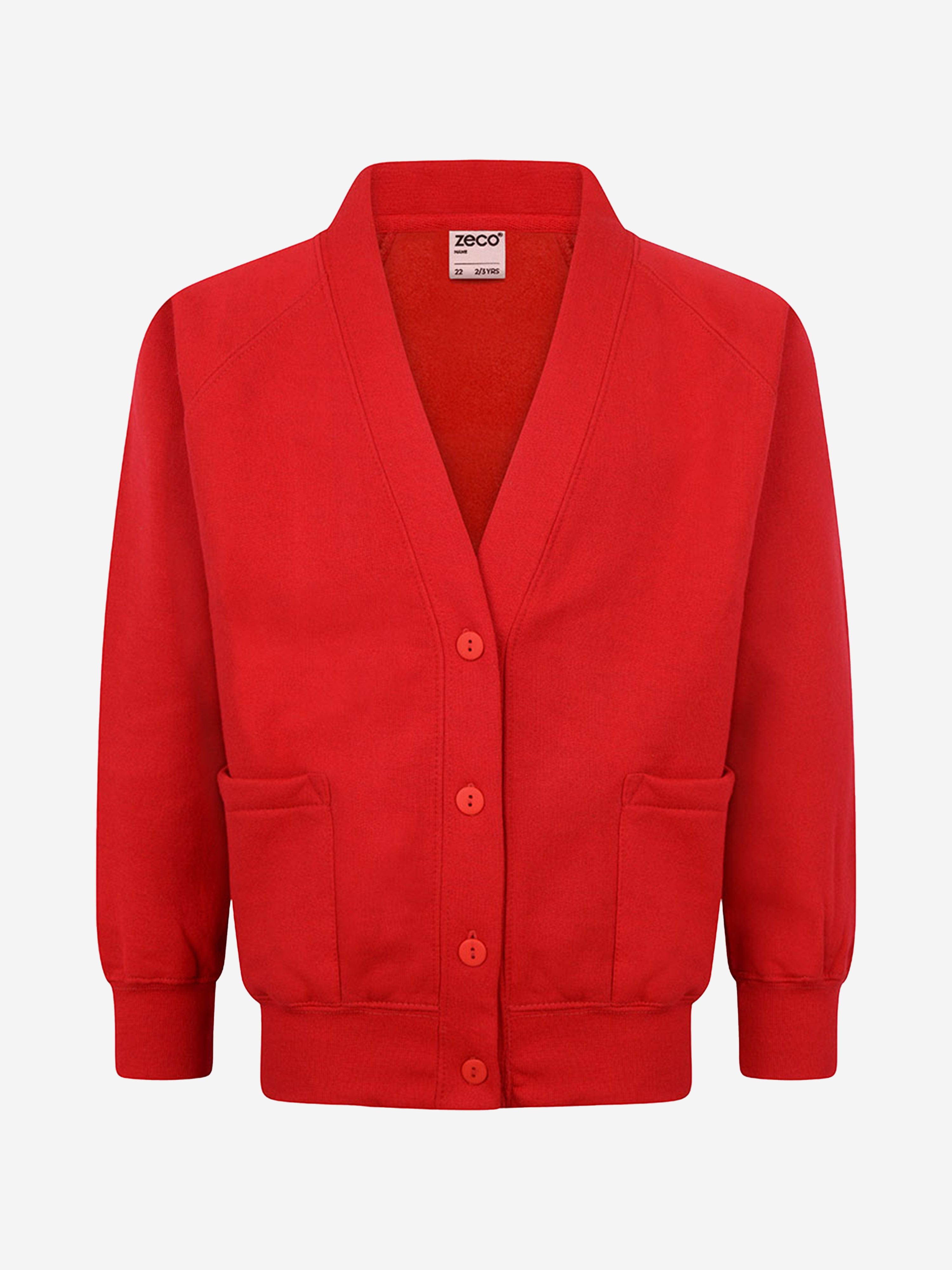 Zeco Kids School Sweatshirt Cardigan in Red Buy Cheap Fake