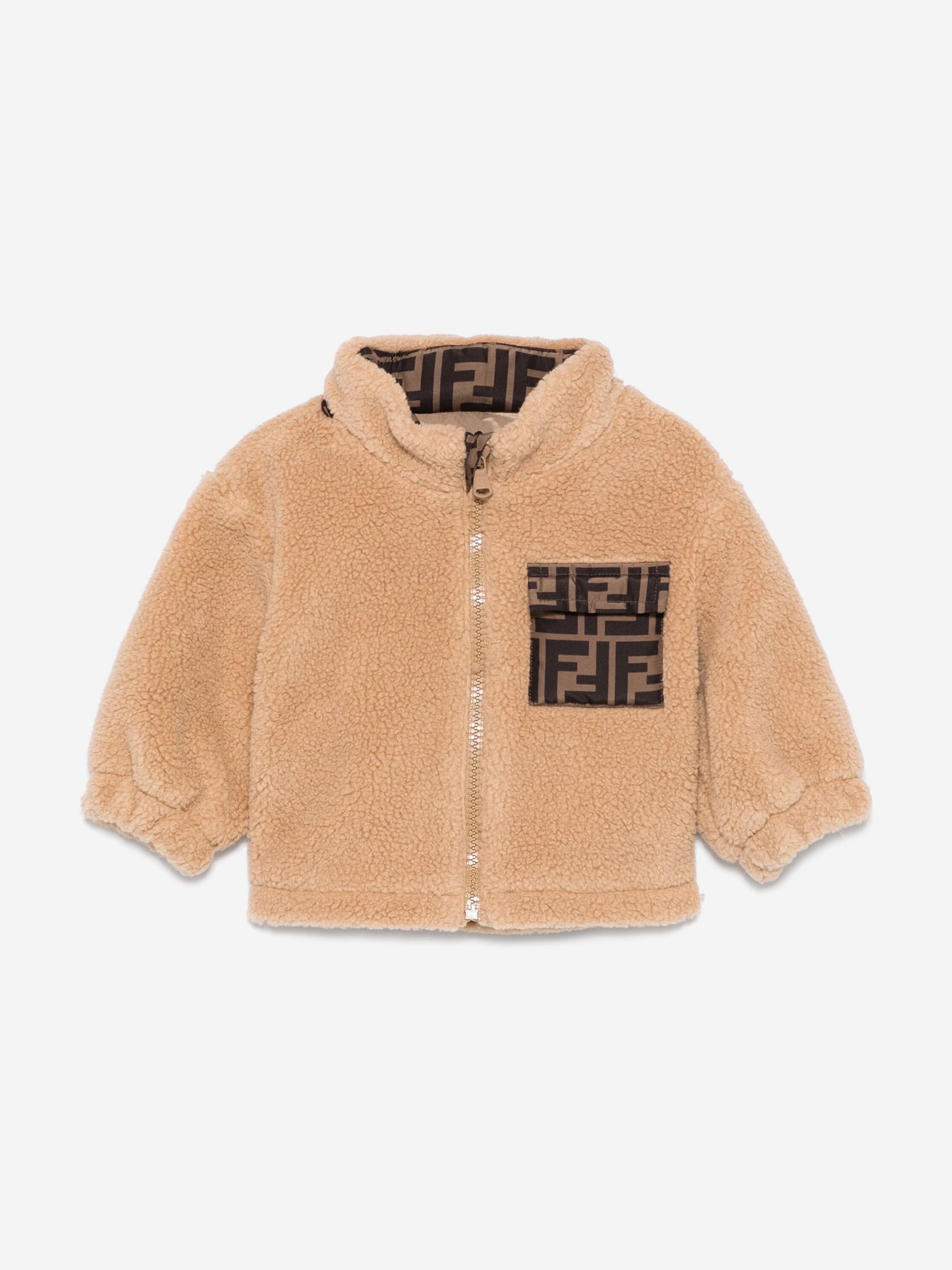 Baby Teddy Fleece Jacket in Beige Safe Shopping Cheap Online