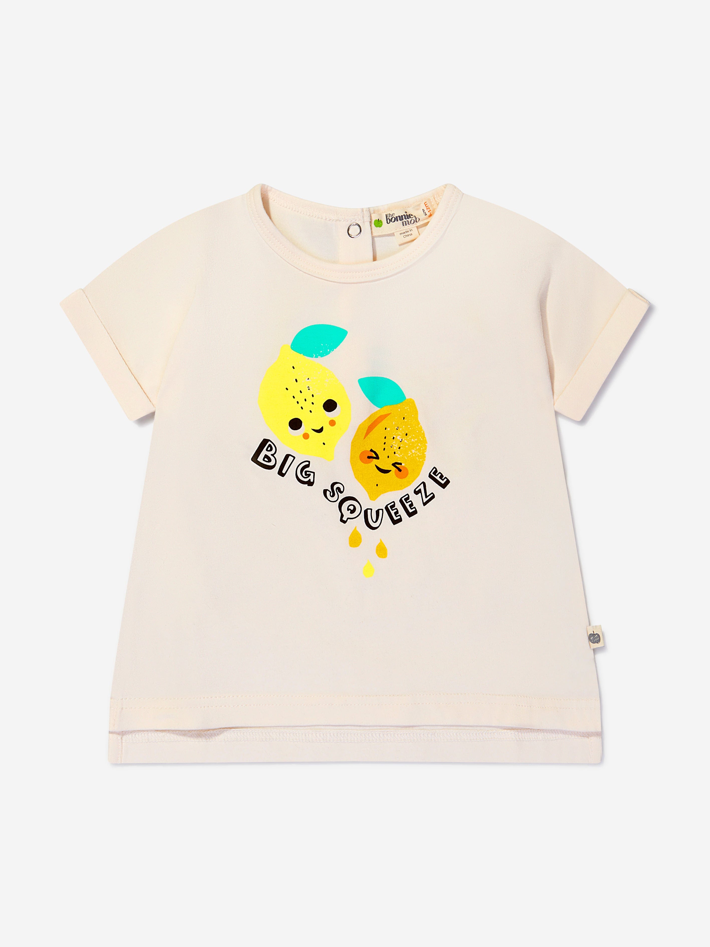 The Bonnie Mob Unisex Organic Cotton Lemon Print T-Shirt Buy Online Cheap Pice