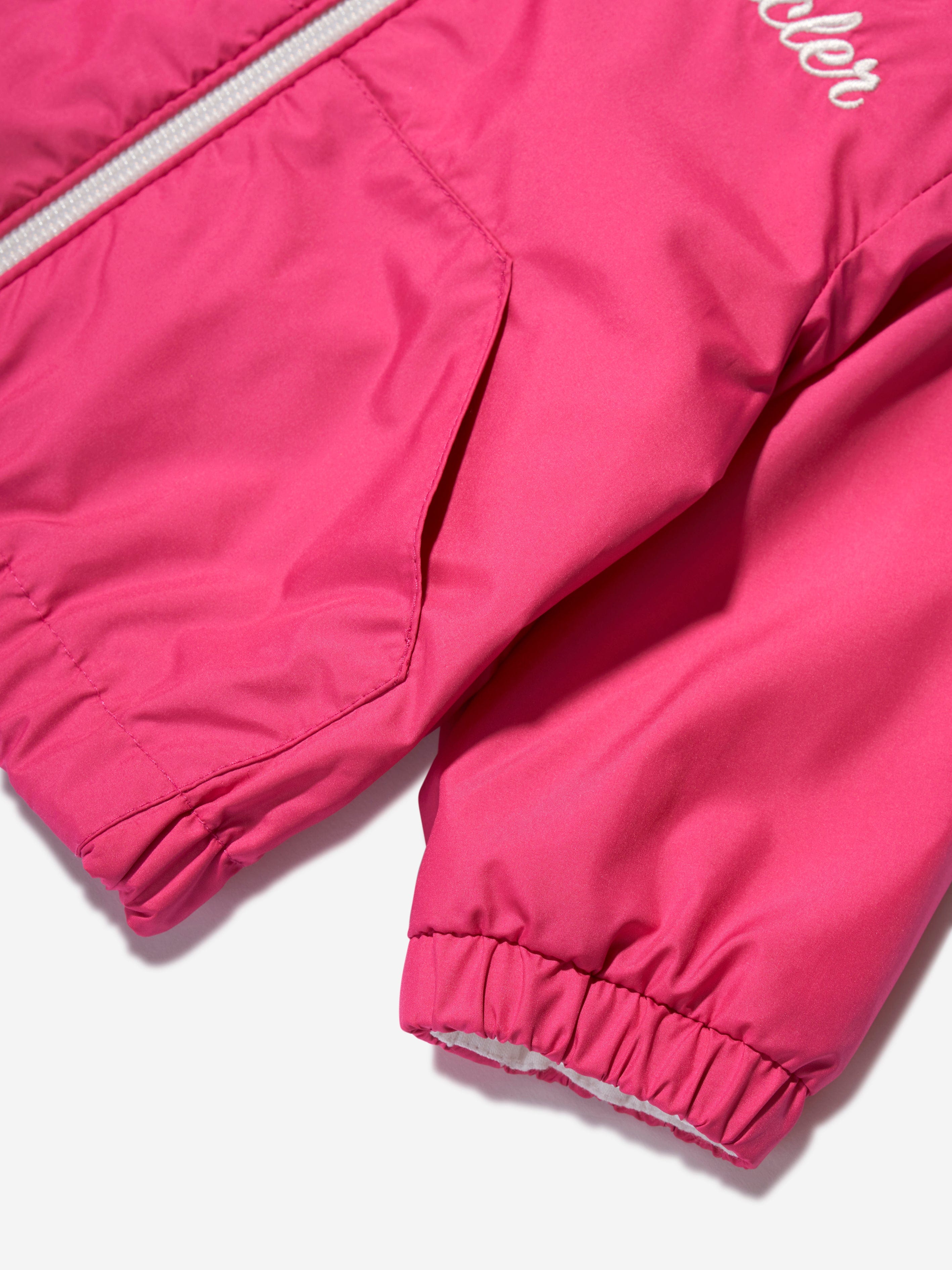 Moncler Enfant Baby Girls Down Padded Evanthe Jacket in Pink For Cheap Cheap Online