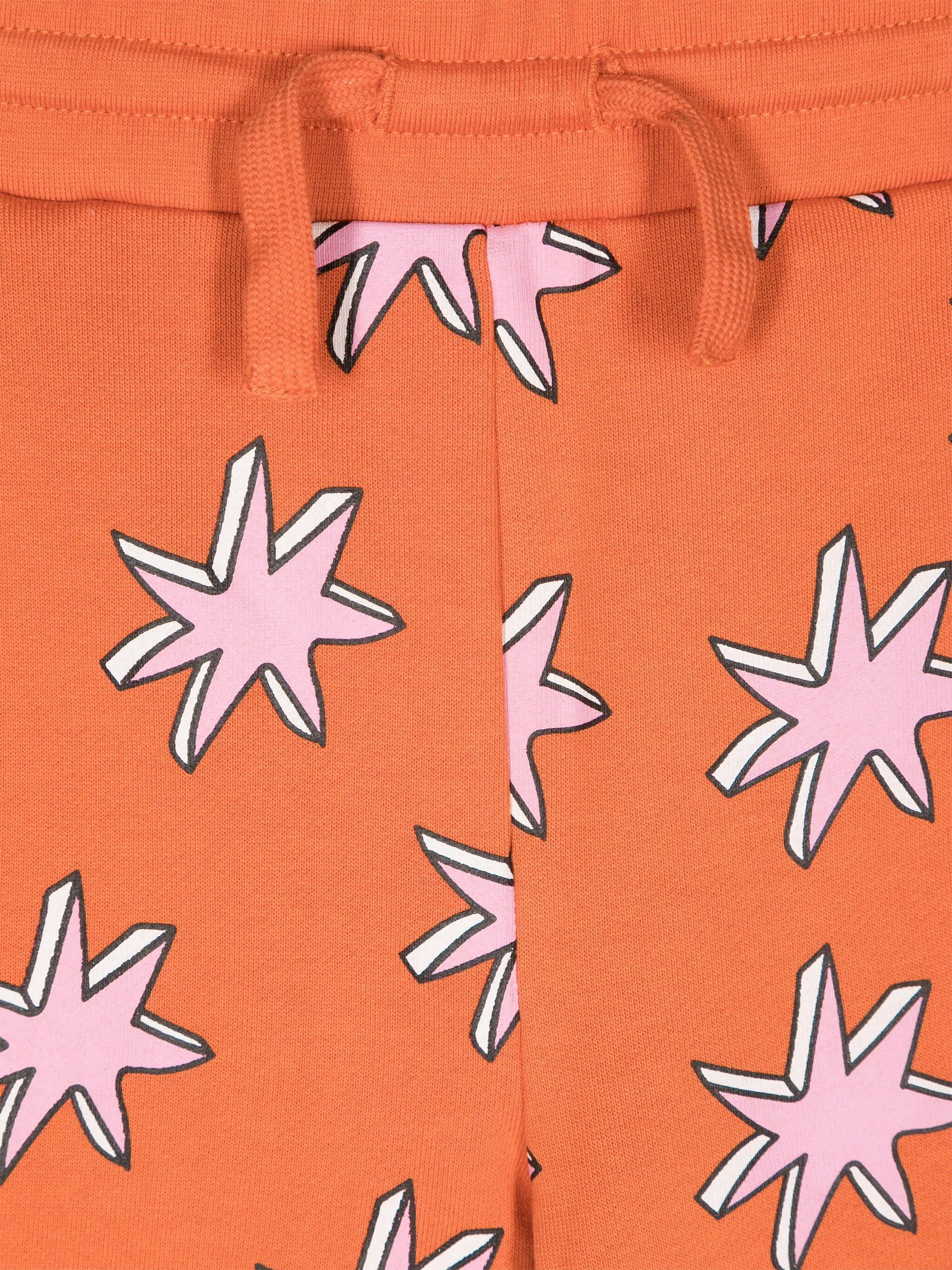 Stella McCartney Girls Fringed Joggers in Orange Pay With Paypal