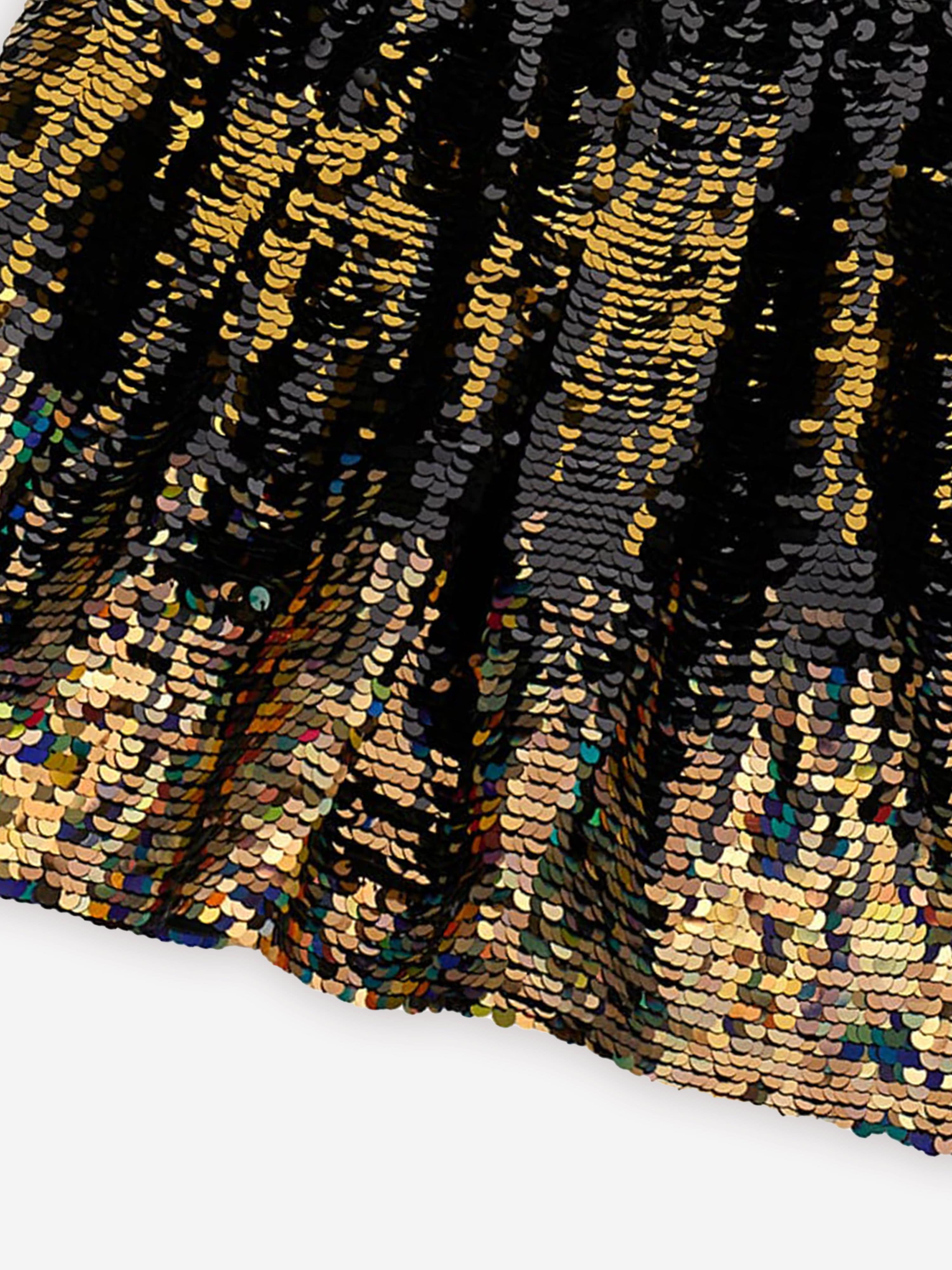 Guess Girls Sequins Midi Skirt in Black Cheap Sale Explore