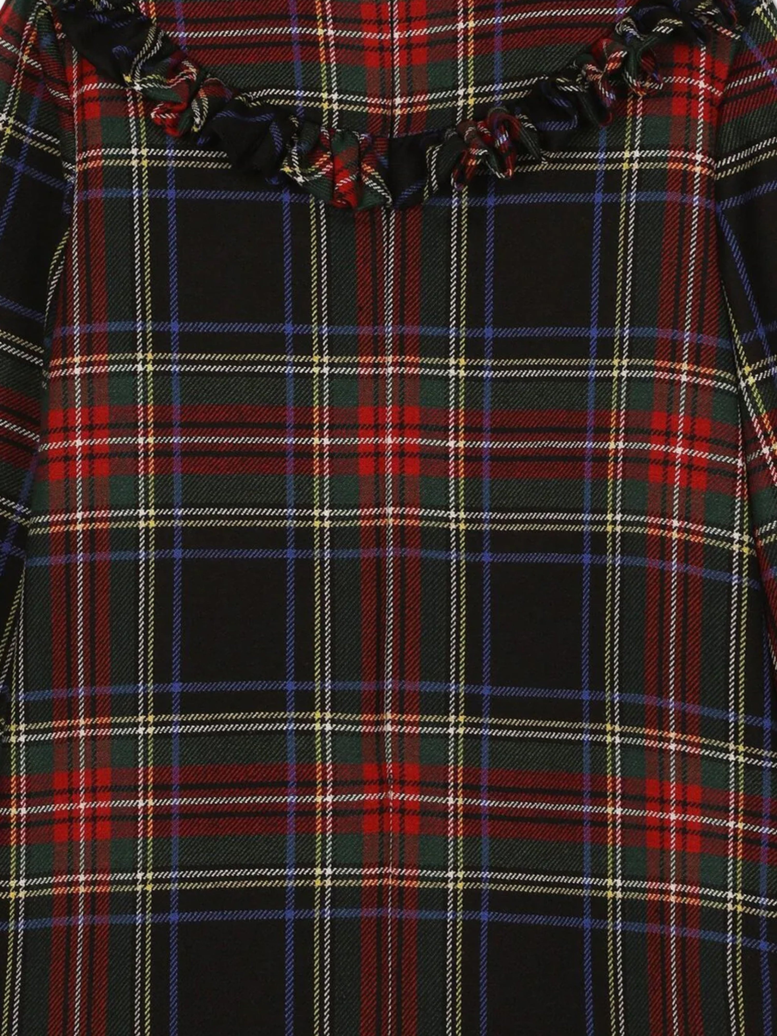 Dolce & Gabbana Girls Tartan Dress in Multicolour Cheap Sale Shop For