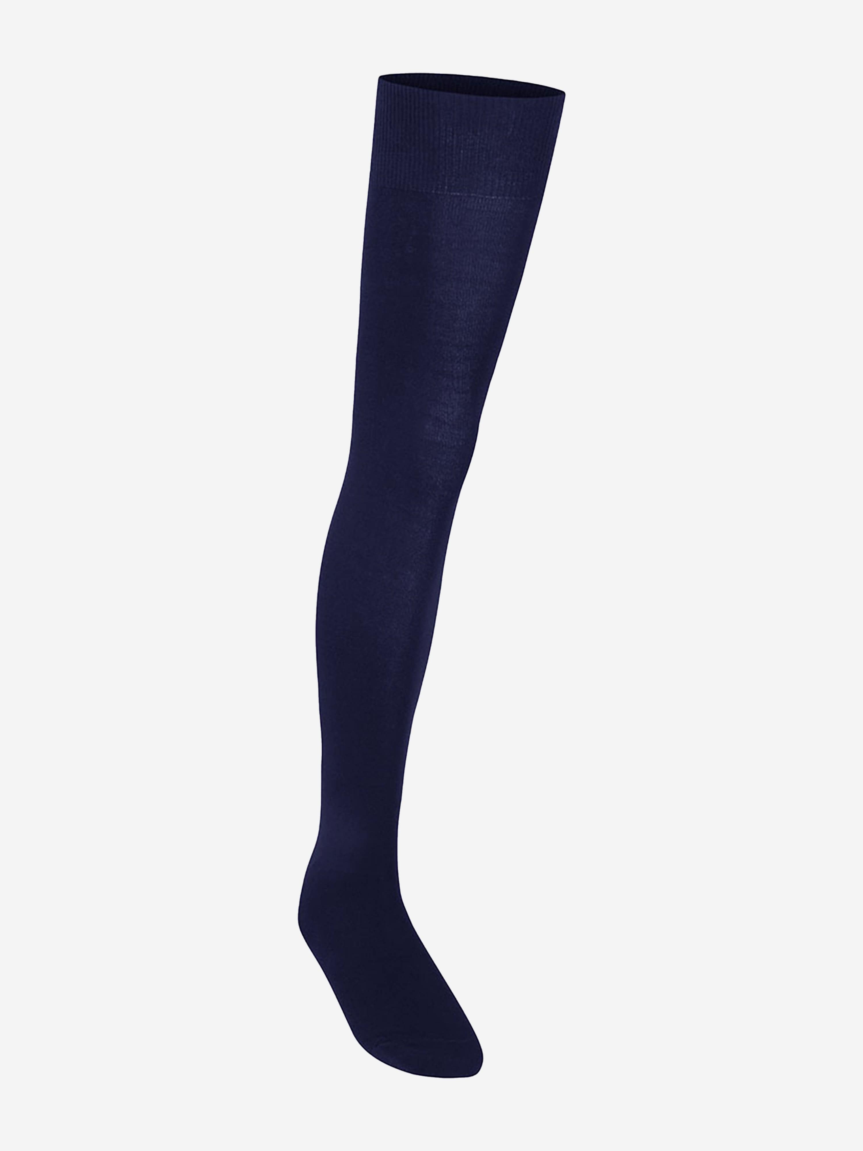 Zeco Girls School Overknee Socks in Navy For Sale Cheap Online