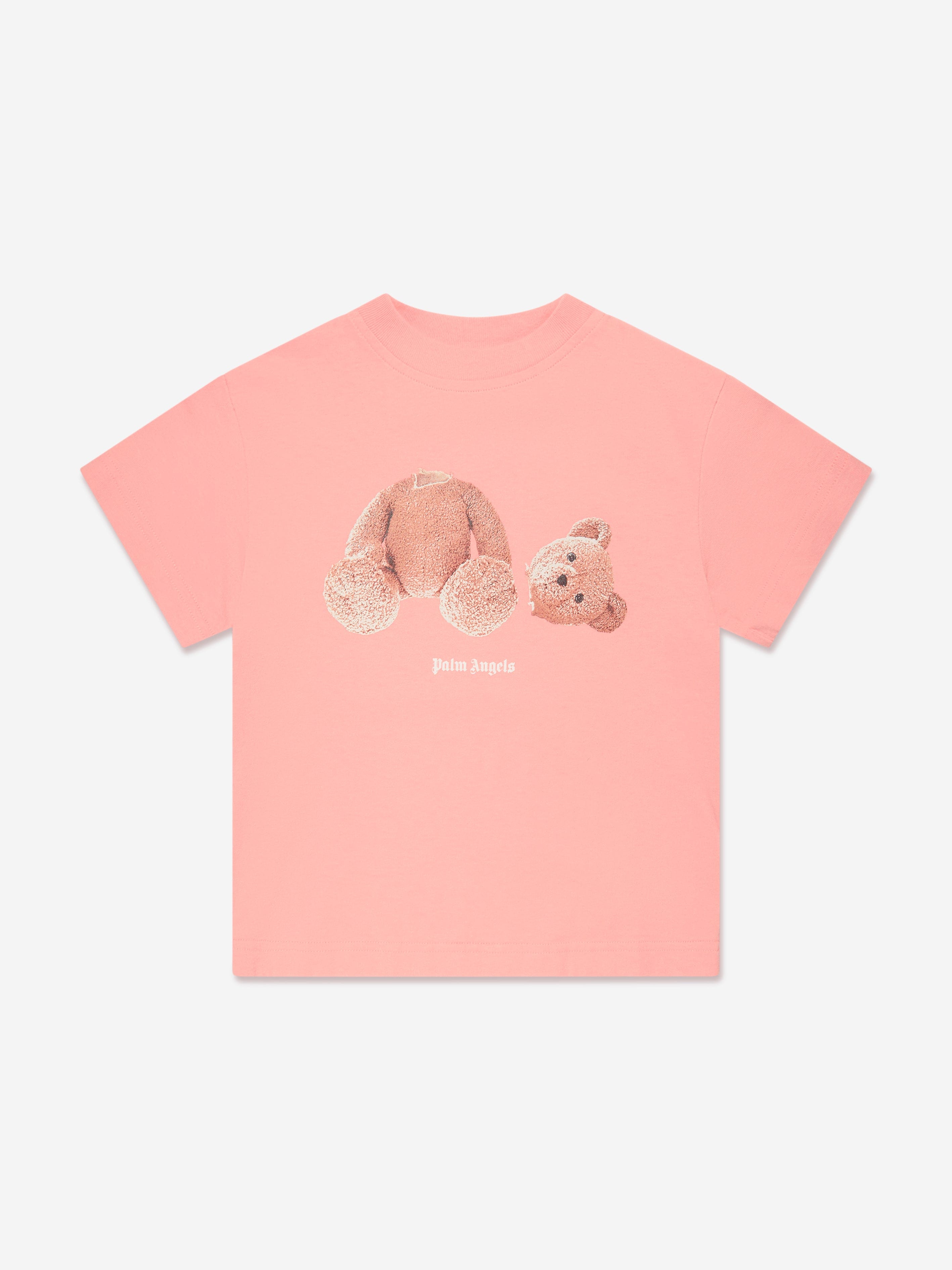 Palm Angels Girls Bear T-Shirt in Pink Outlet Store Online