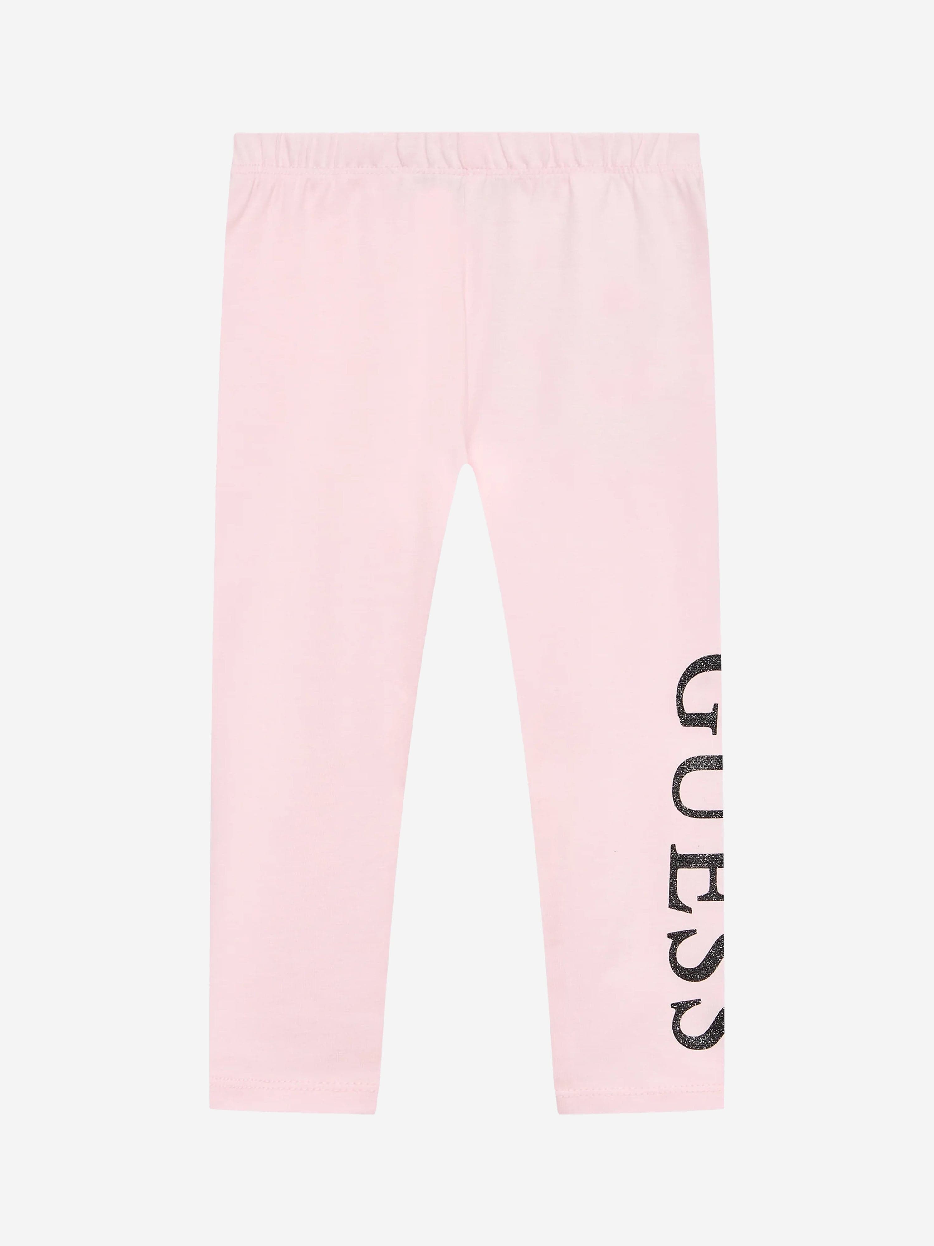 Guess Girls Logo Leggings in Pink Good Selling Cheap Pice