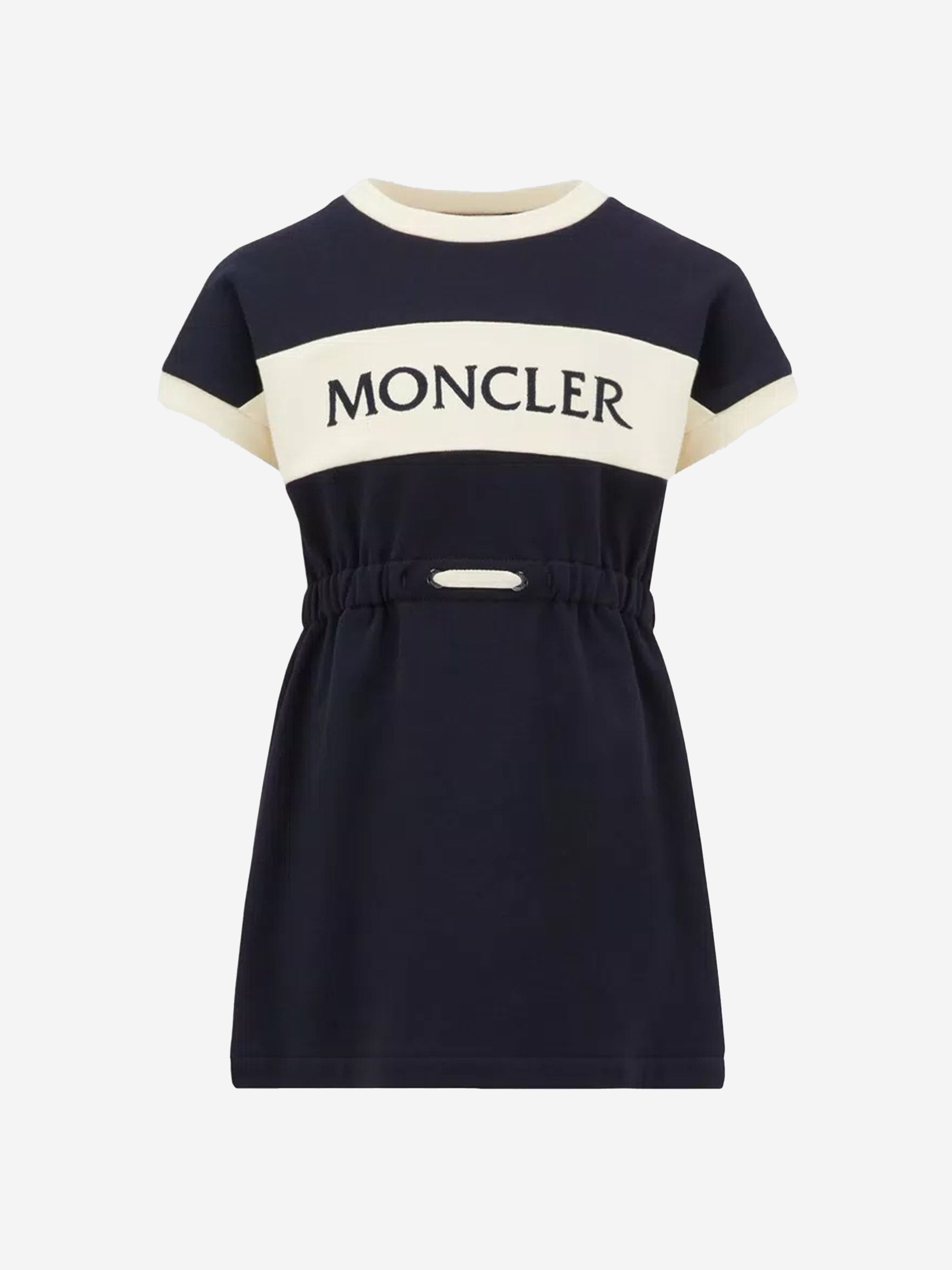 Moncler Enfant Girls Logo T-Shirt Dress in Black Browse