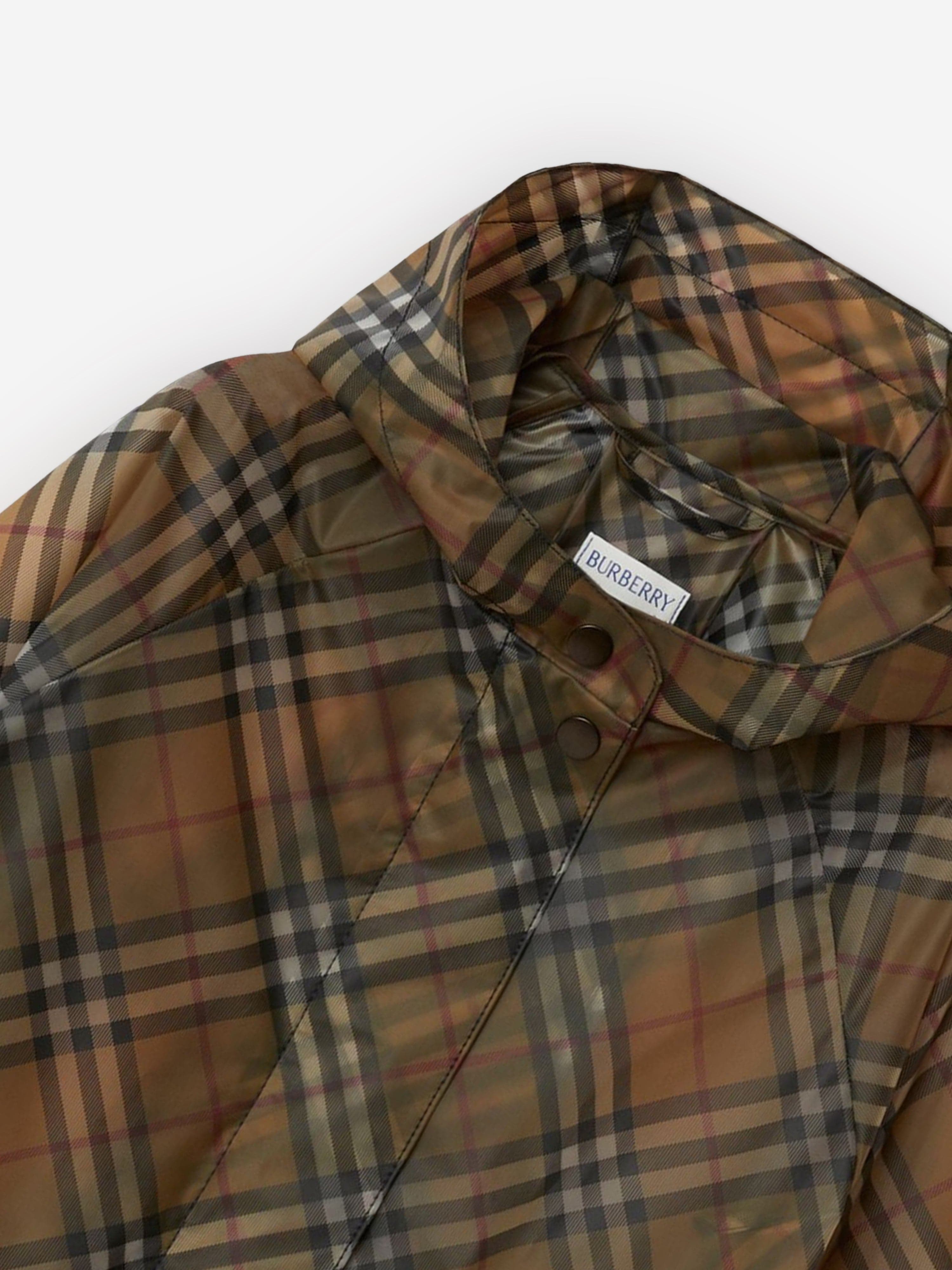 Burberry Girls Archive Check Emilia Jacket in Beige Sale With Paypal