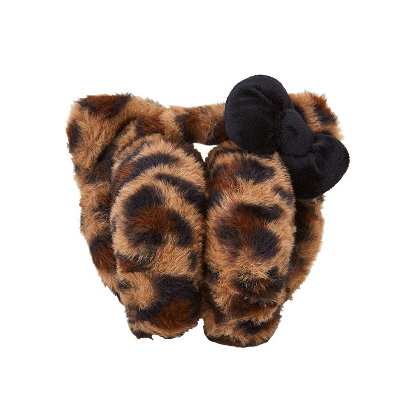 Hello Kitty Plush Leopard Print Ear Muffs Sale Affordable