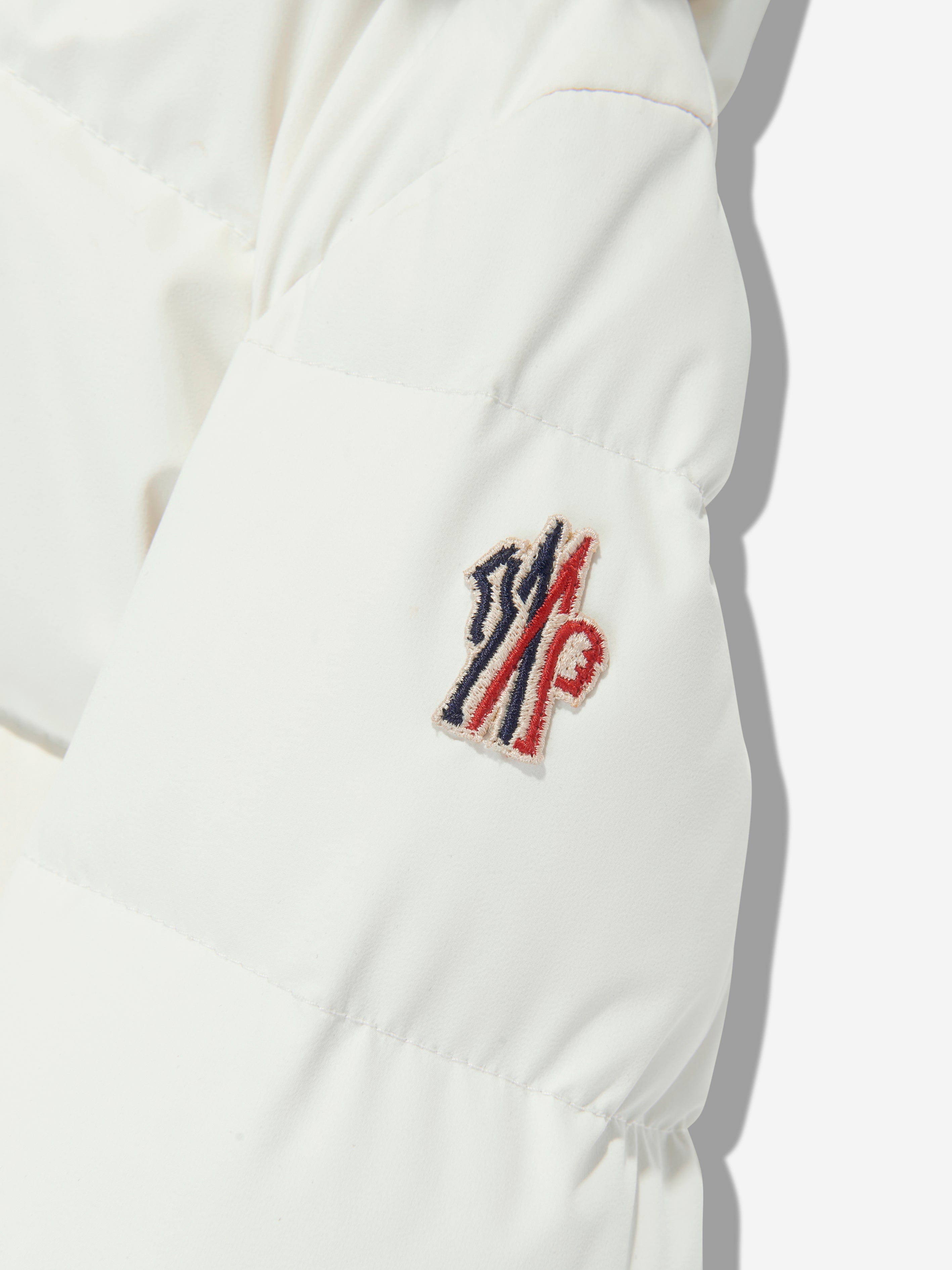 Moncler Enfant Girls Grenoble Down Padded New Guyane Jacket in White Cheap Pice Cost