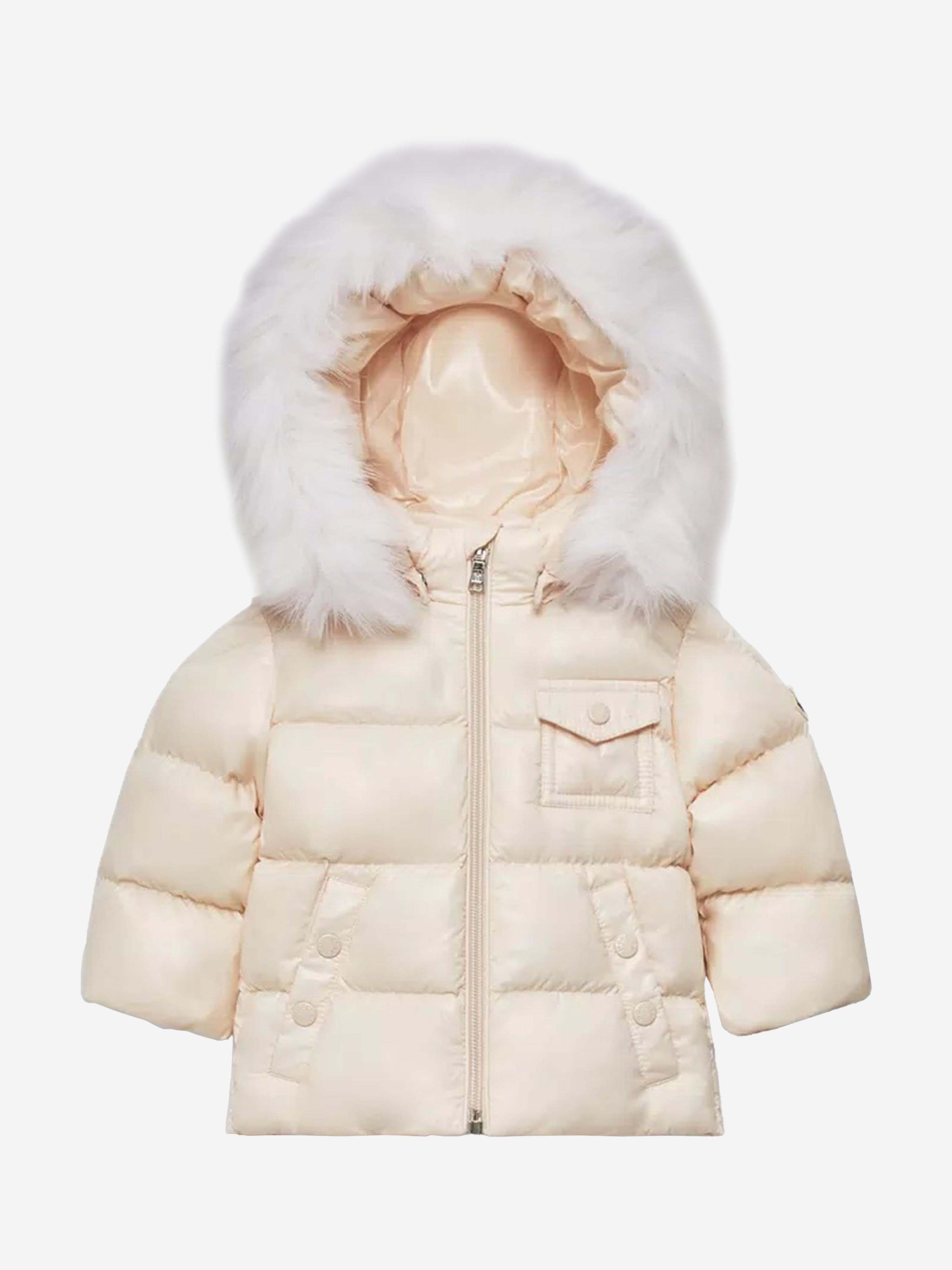 Moncler Enfant Baby Girls Down Padded K2F Jacket in Pink Clearance Original
