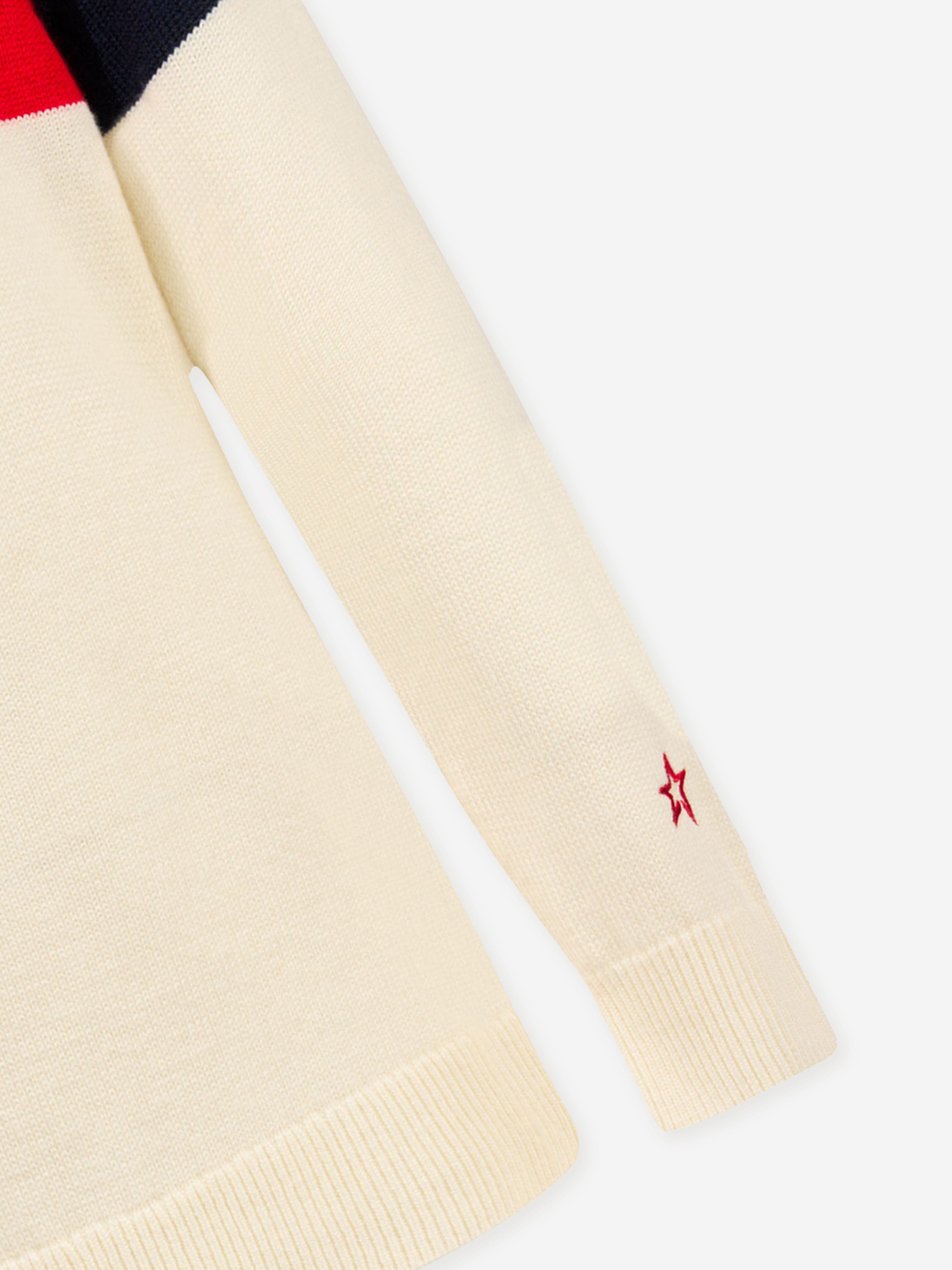 Perfect Moment Girls Ski Turtleneck Jumper in Ivory Excellent