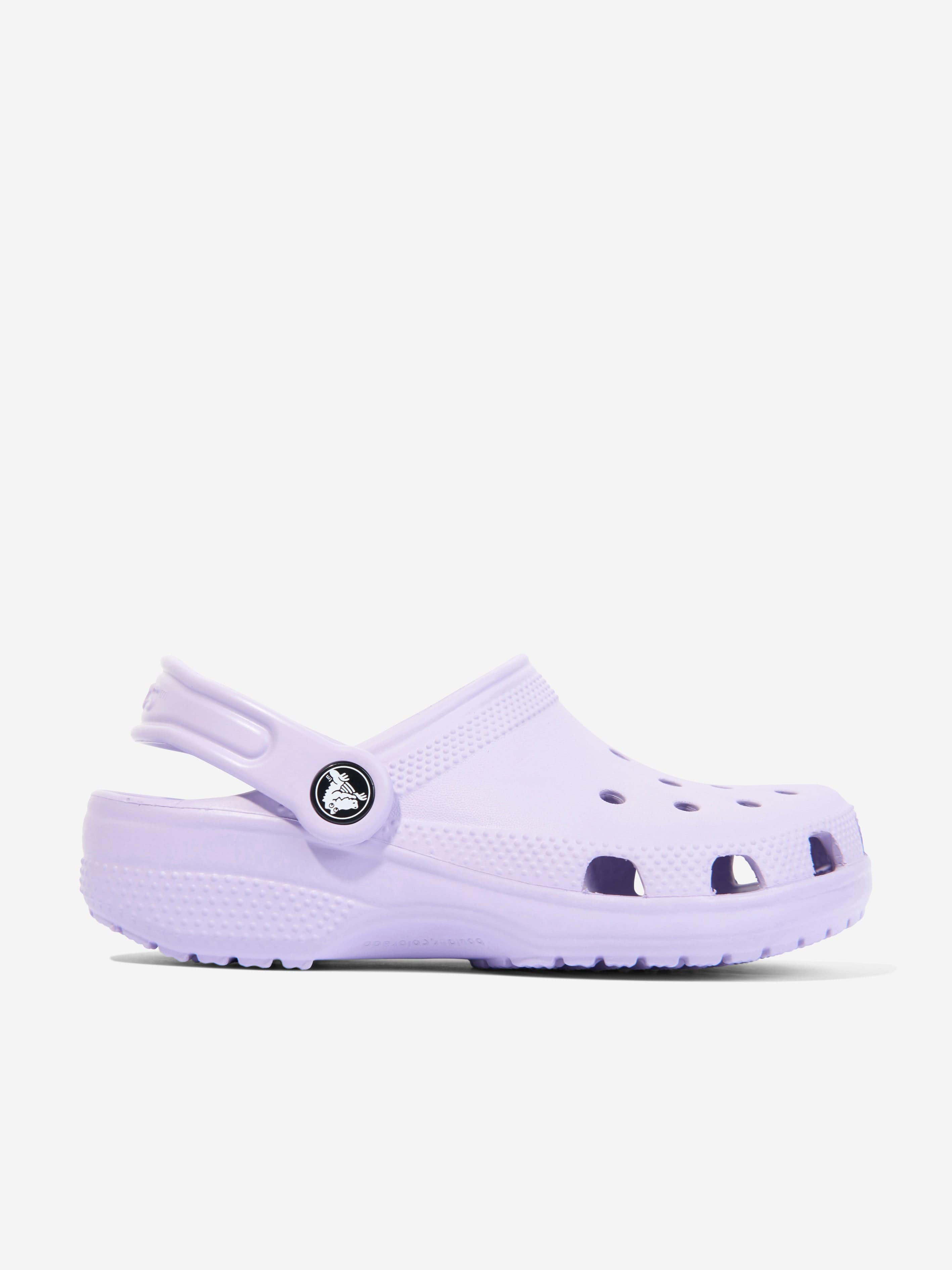 Crocs Girls Classic Clog in Purple Geniue Stockist