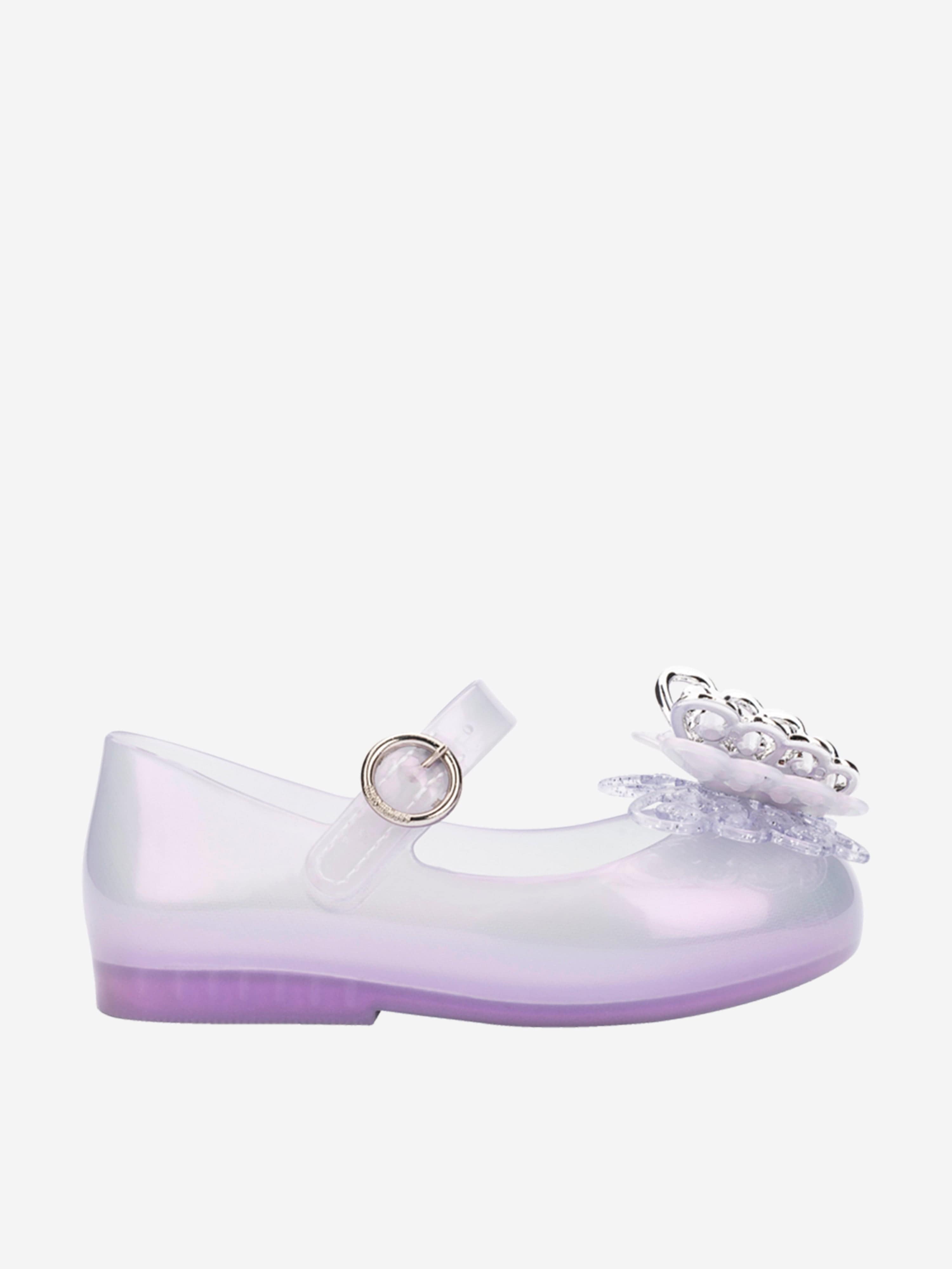 Mini Melissa Girls Sweet Love Fly II Shoes in Purple Sale Browse