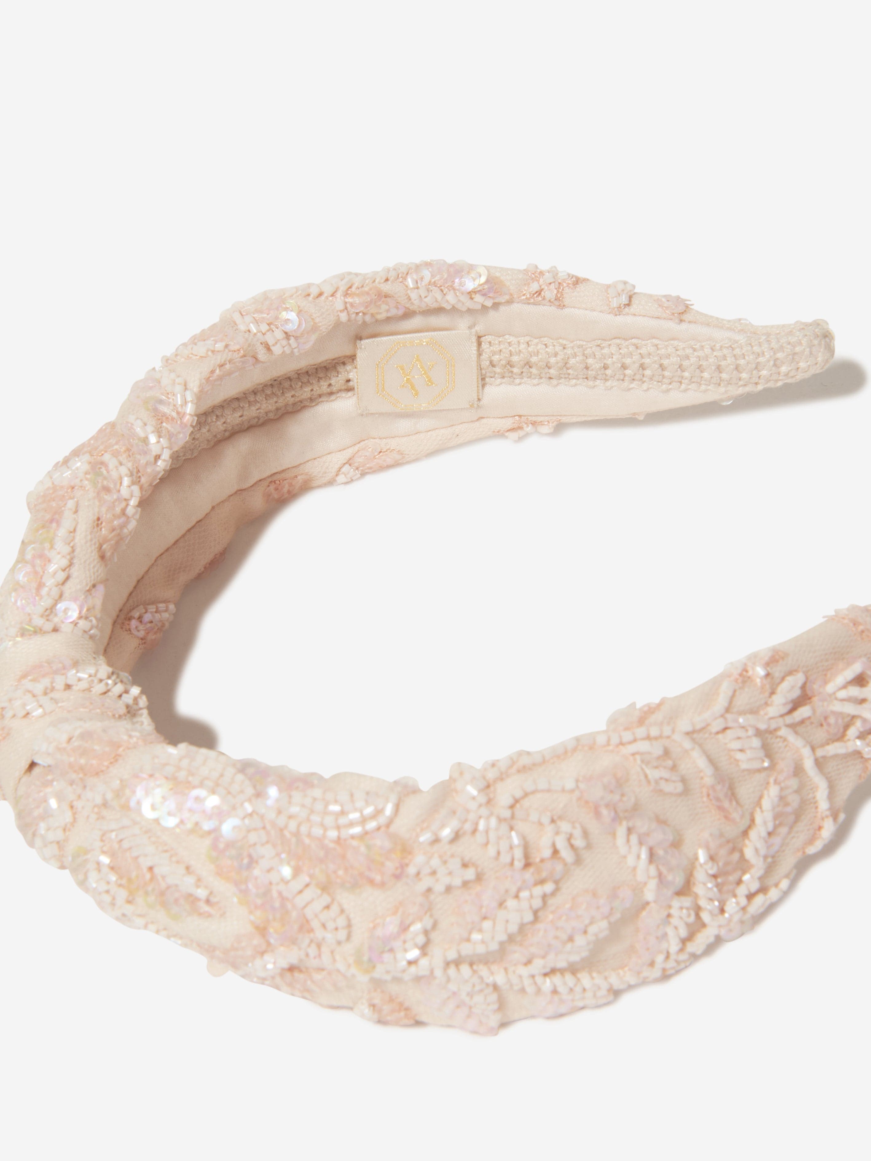 Maison Ava Girls Coralie Headband in Pink For Sale Cheap Pice From China