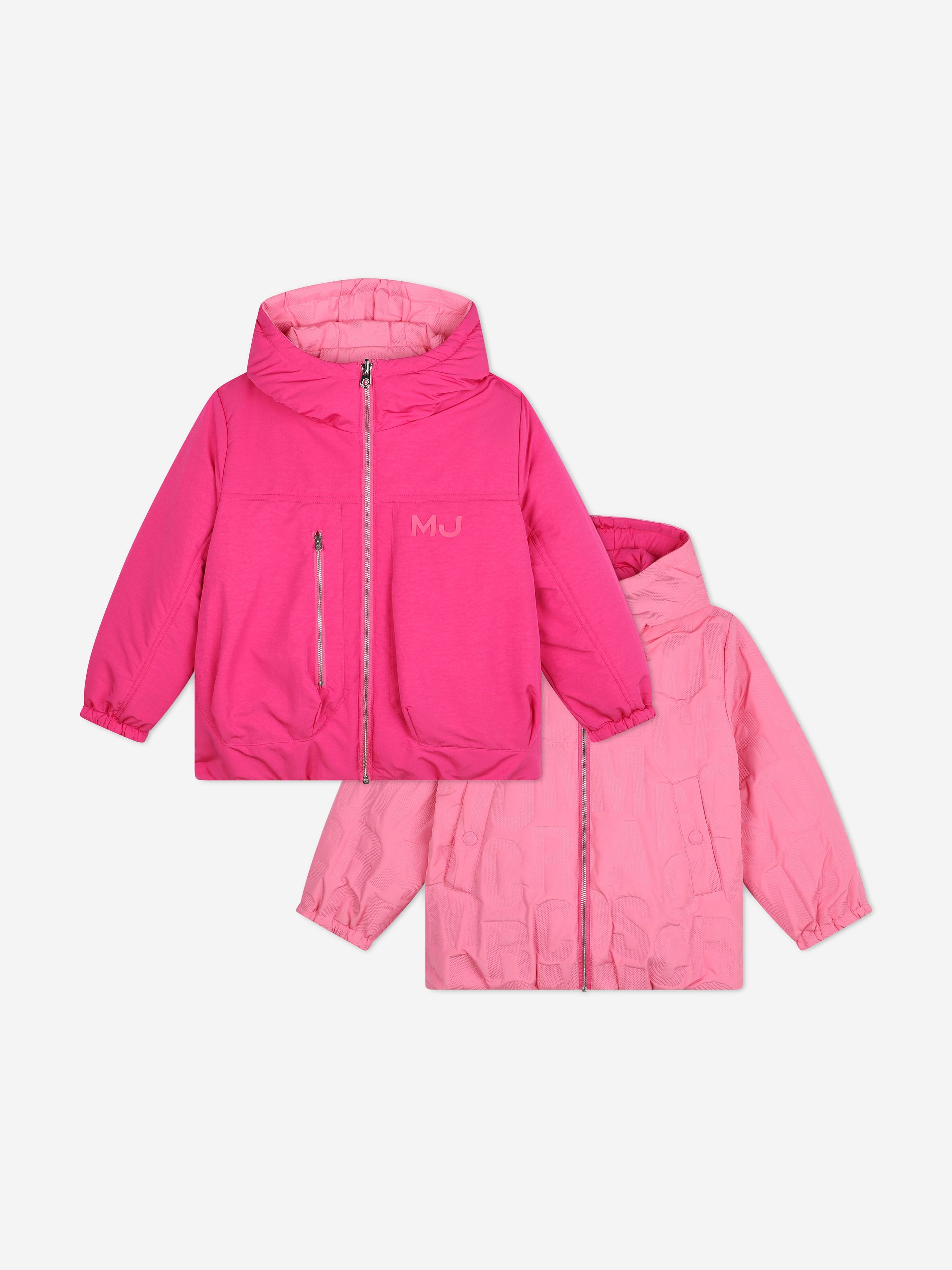 MARC JACOBS Girls Reversible Puffer Jacket in Pink Hot Sale Cheap Pice