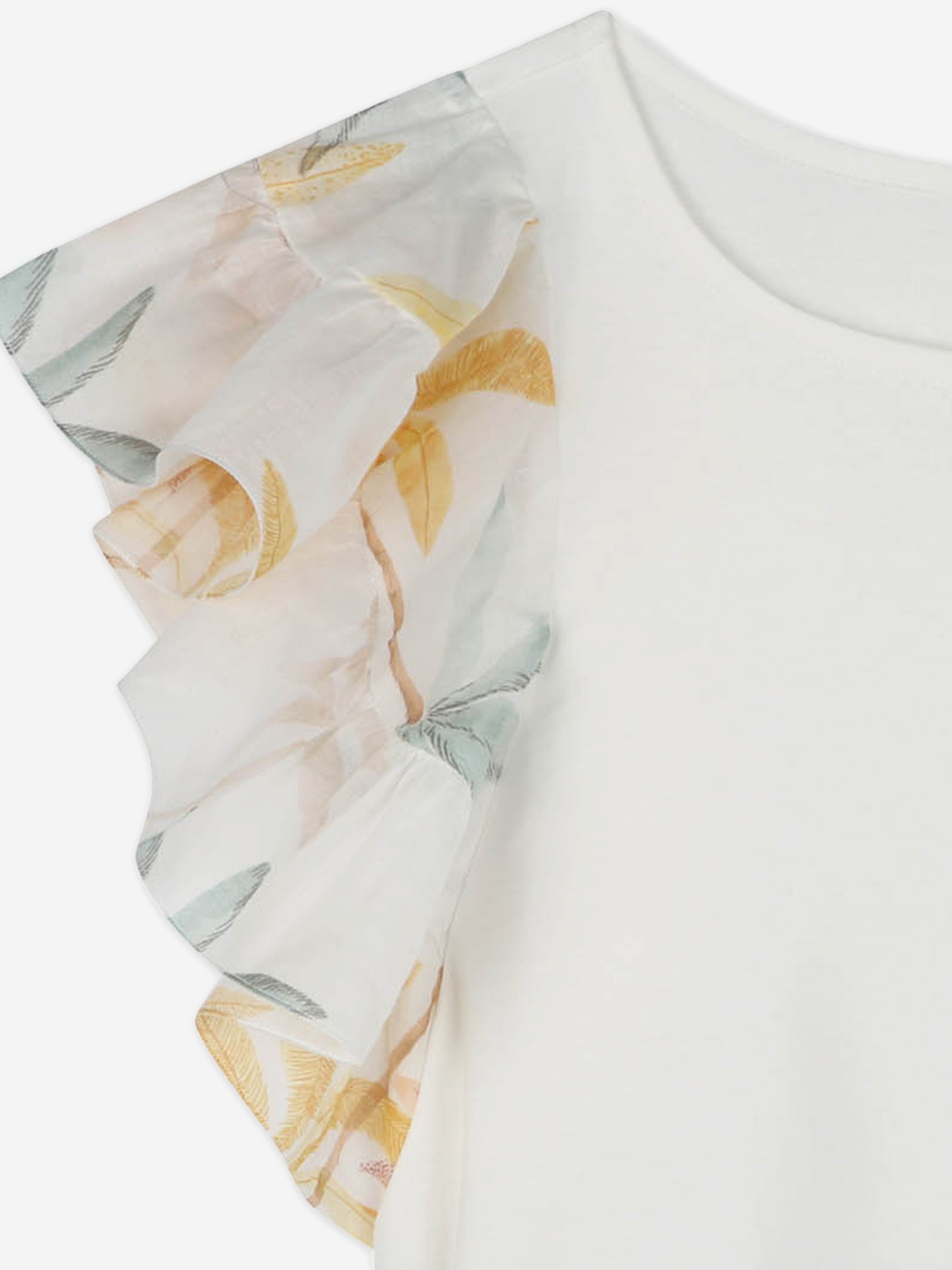 Chlo¨¦ Girls Palm Grove Ruffle Top in Ivory Visit New