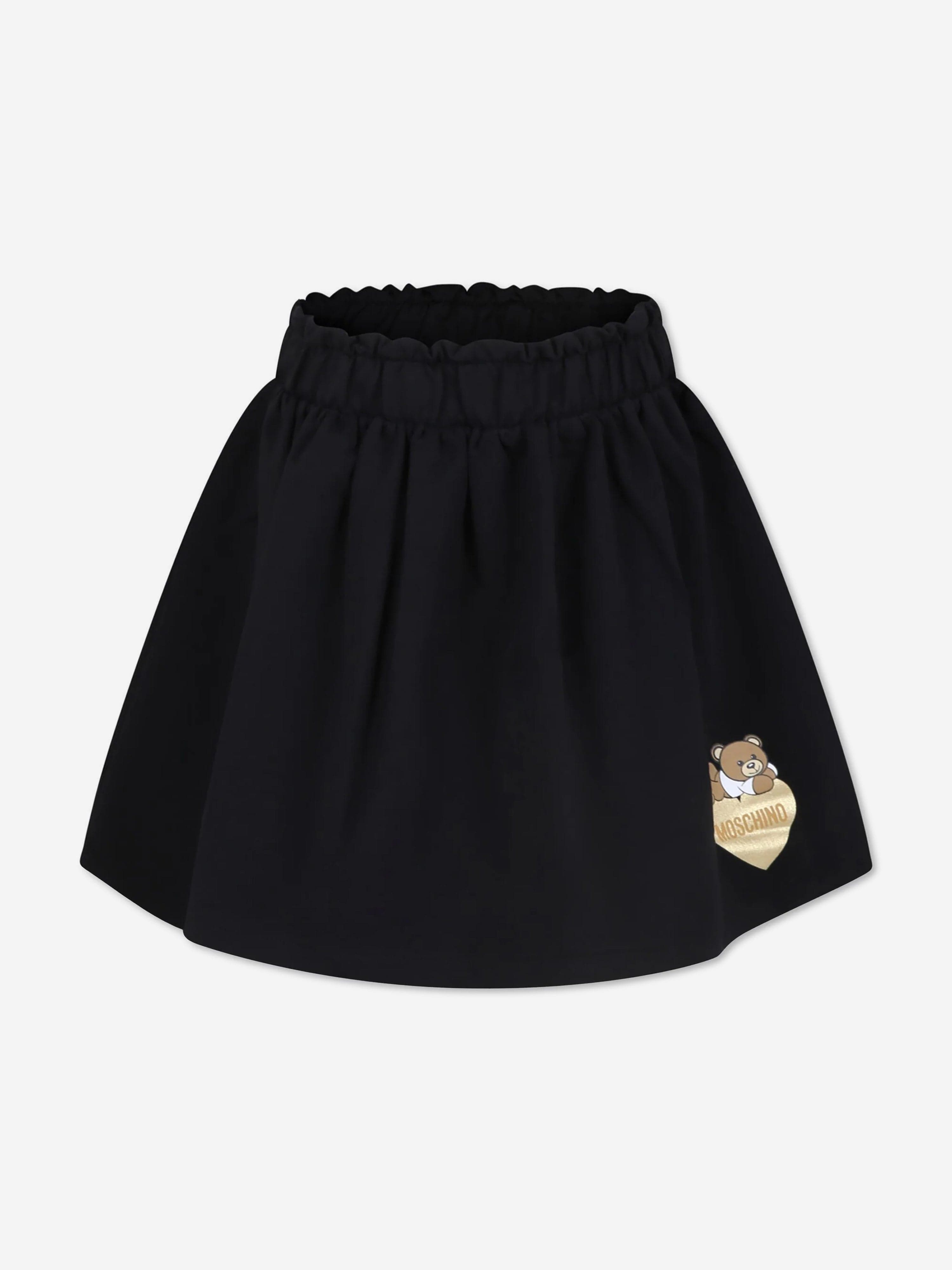 Moschino Girls Bear Logo Skirt in Black Cheap Real Eastbay