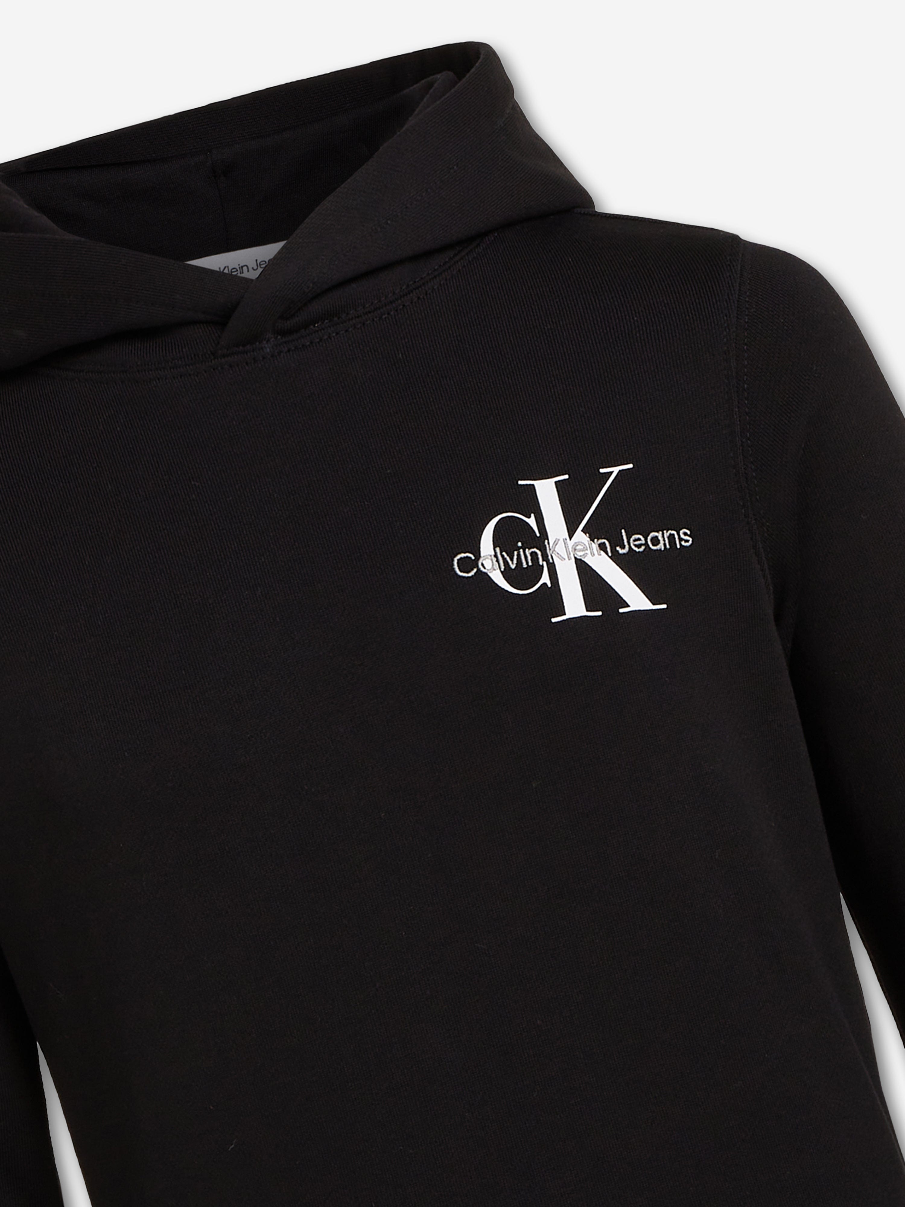 Calvin Klein Kids Small Monogram Hoodie in Black Outlet Store Online