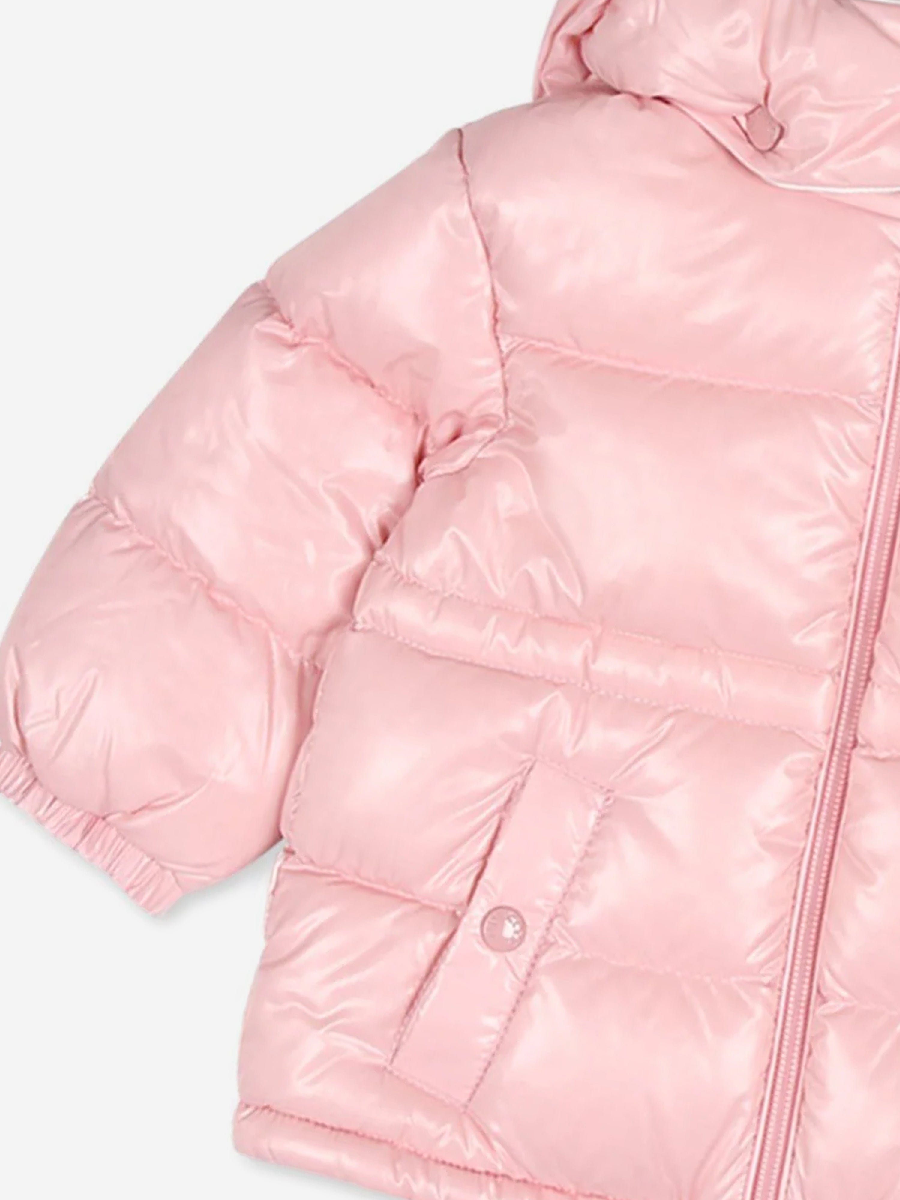 Moncler Enfant Baby Girls Down Padded Maire Jacket in Pink Low Pice Cheap Online