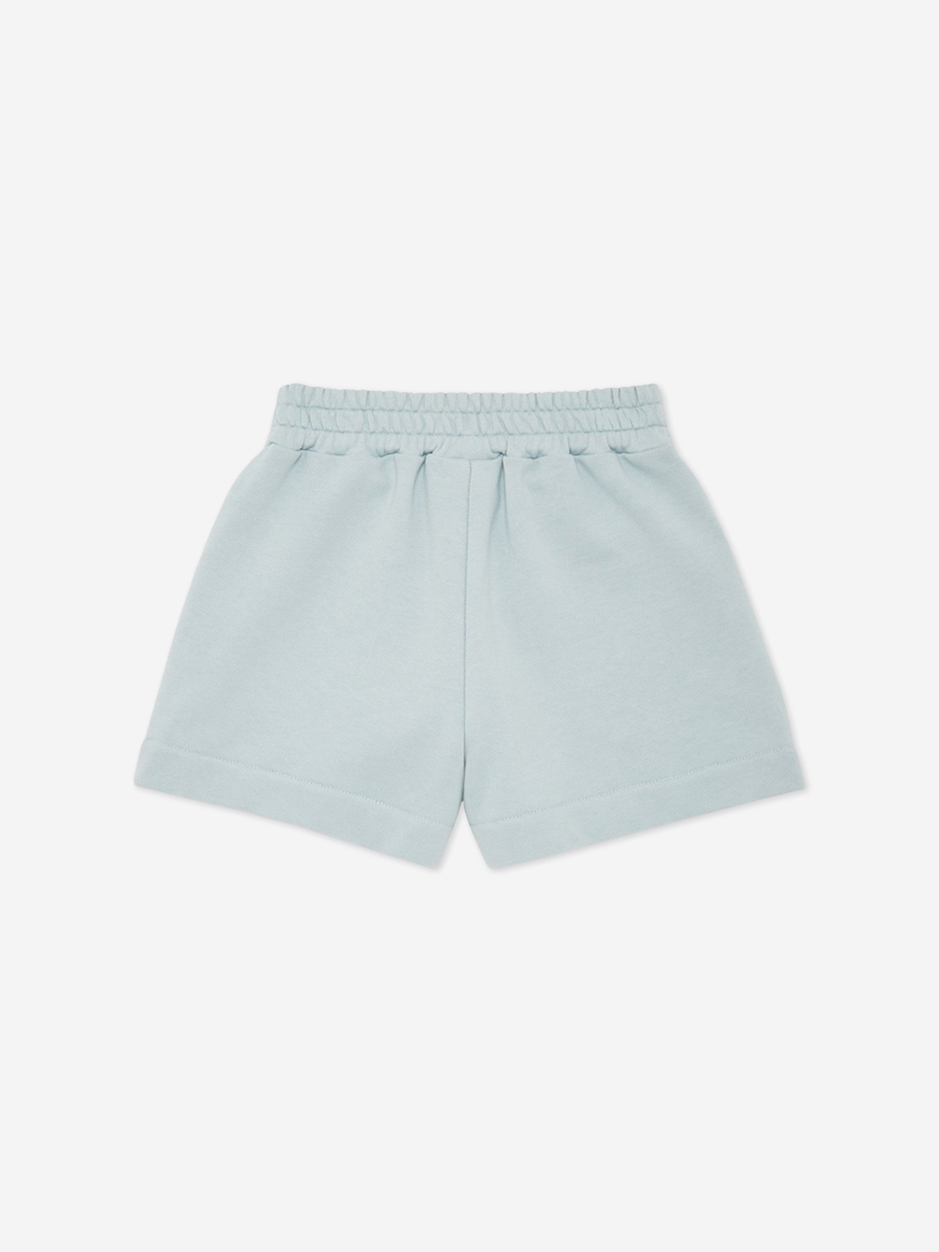 Fendi Girls Baguette Shorts in Blue Outlet Huge Surprise