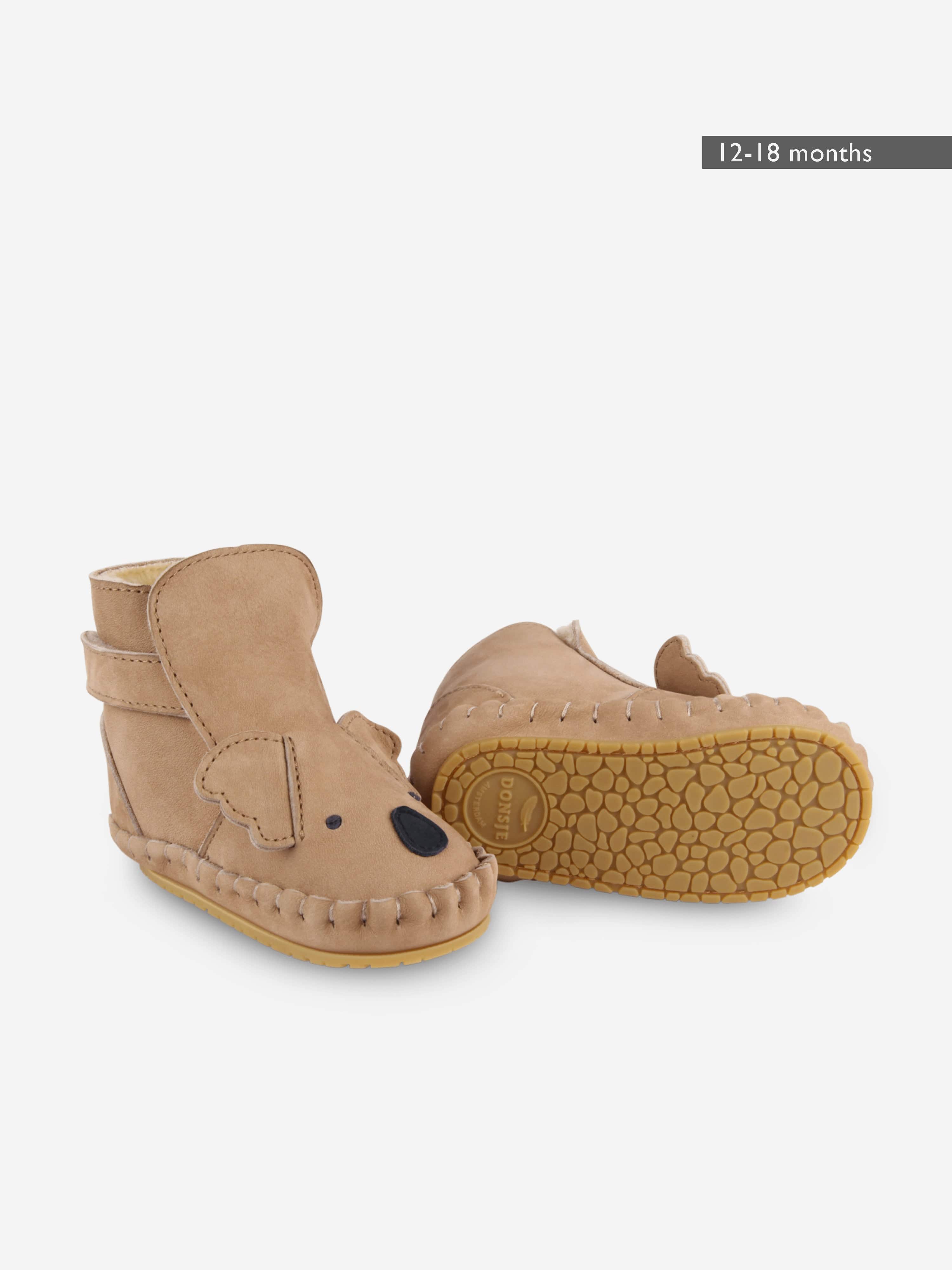 Donsje Baby Kapi Classic Koala Booties in Brown Clearance How Much
