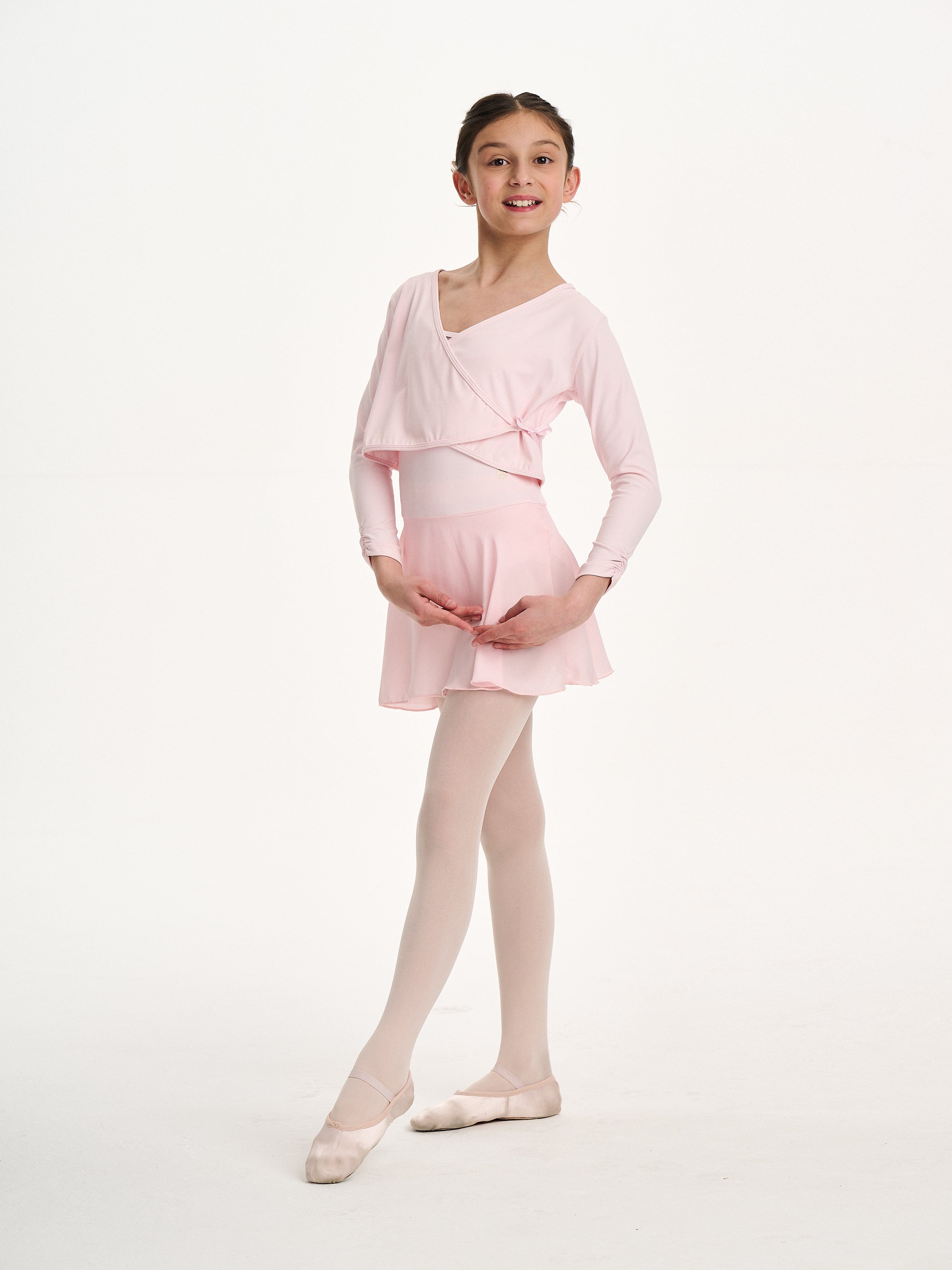 Danskin Girls Rhythm Wrap Top in Pink Clearance Online Fake