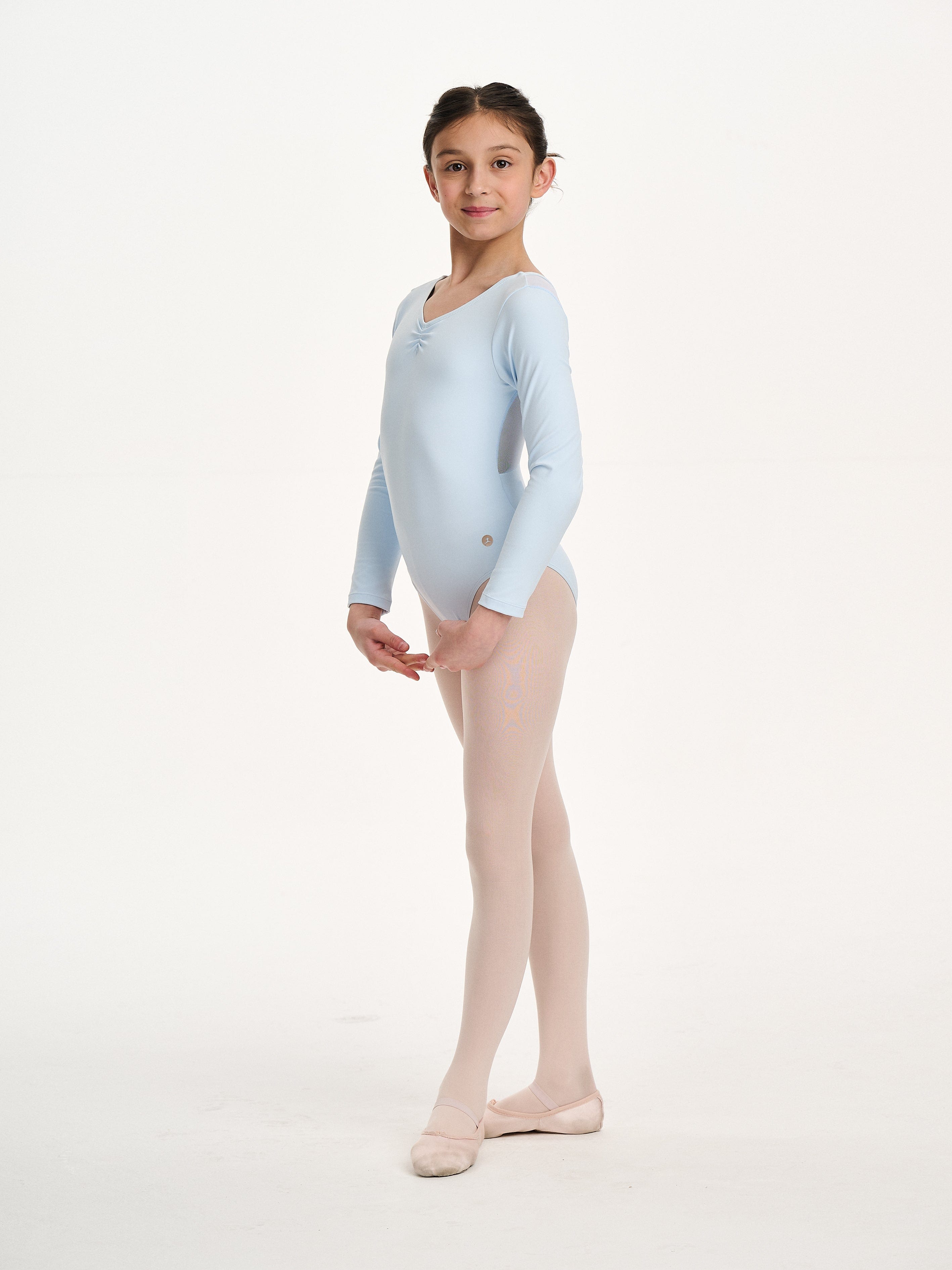 Danskin Girls Arabesque Leotard in Blue Clearance Huge Surprise