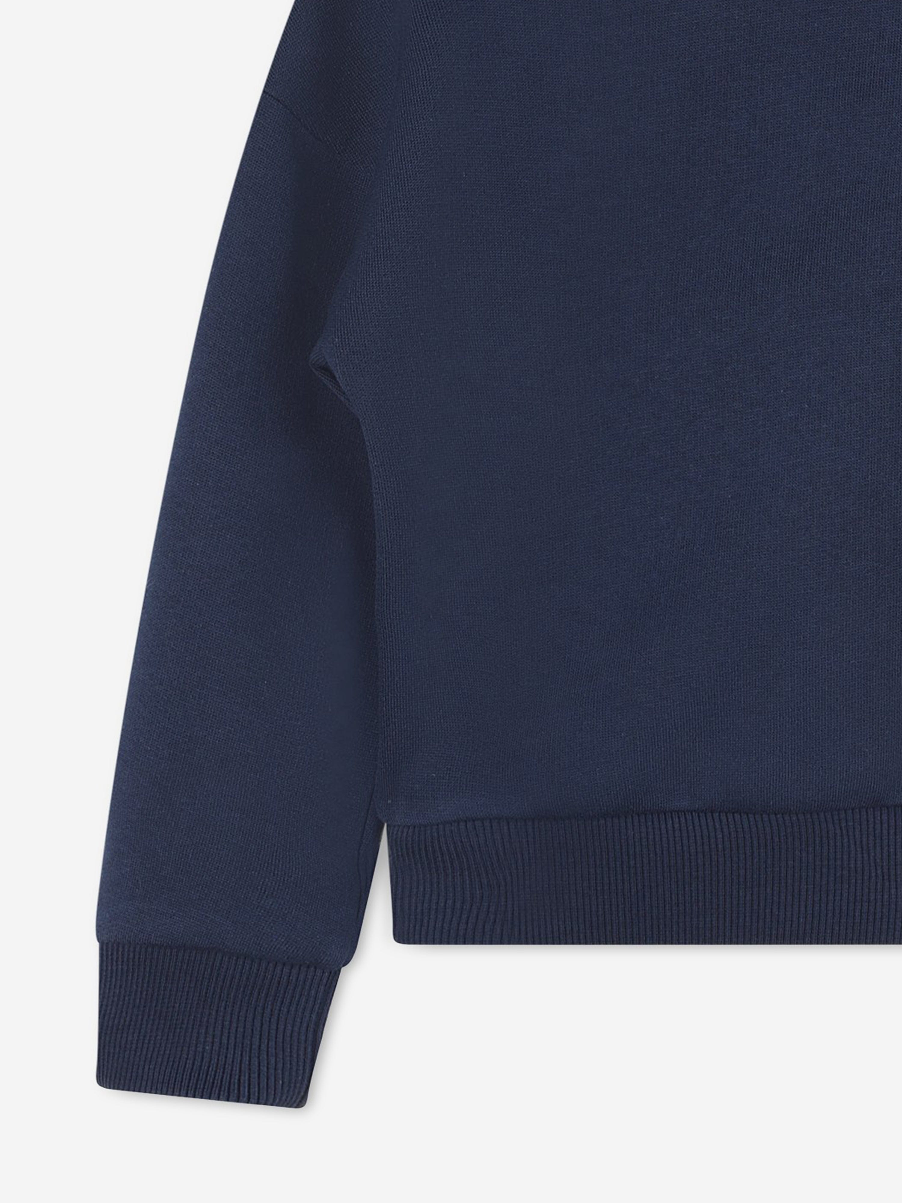 KENZO Girls Logo Print Sweatshirt in Navy Discount Newest