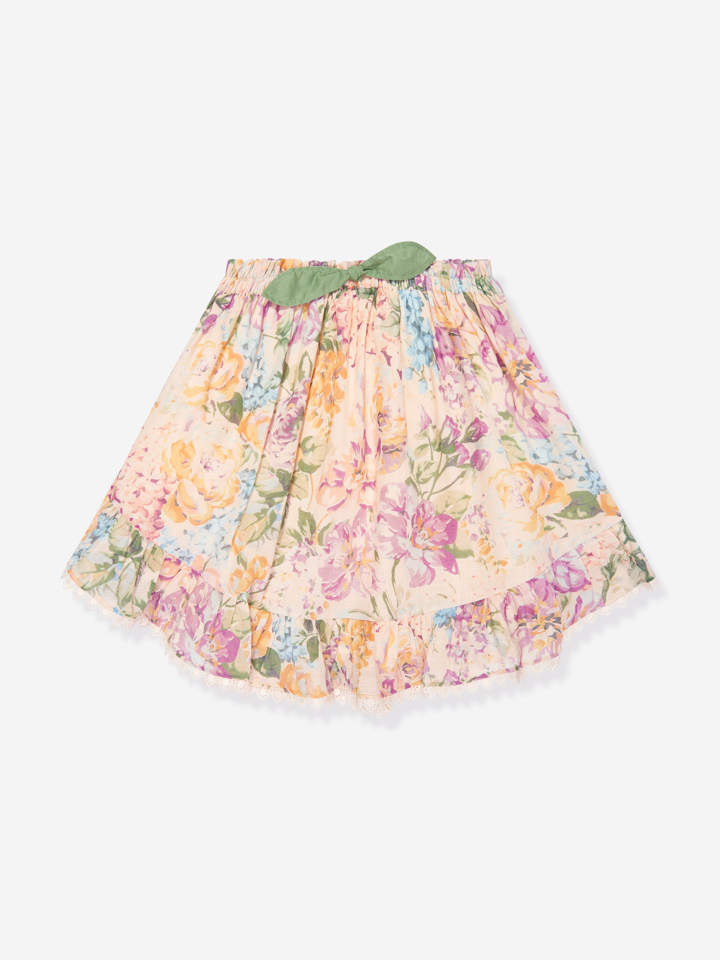 Zimmermann Girls Floral Halliday Flip Skirt in Multicolour Cheap Sale Low Pice Fee Shipping