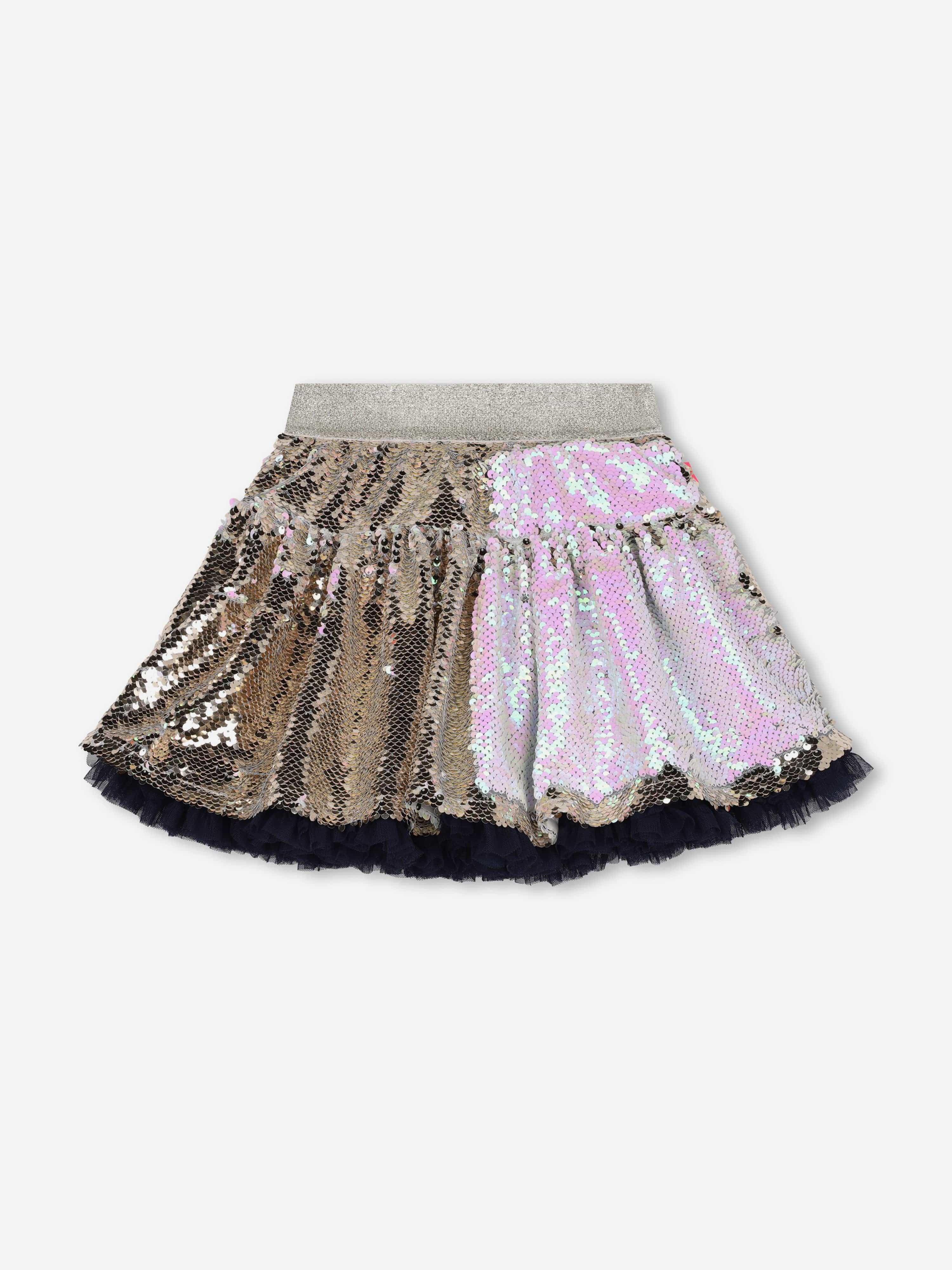 Billieblush Girls Sequin Skirt in Gold Shop Offer For Sale