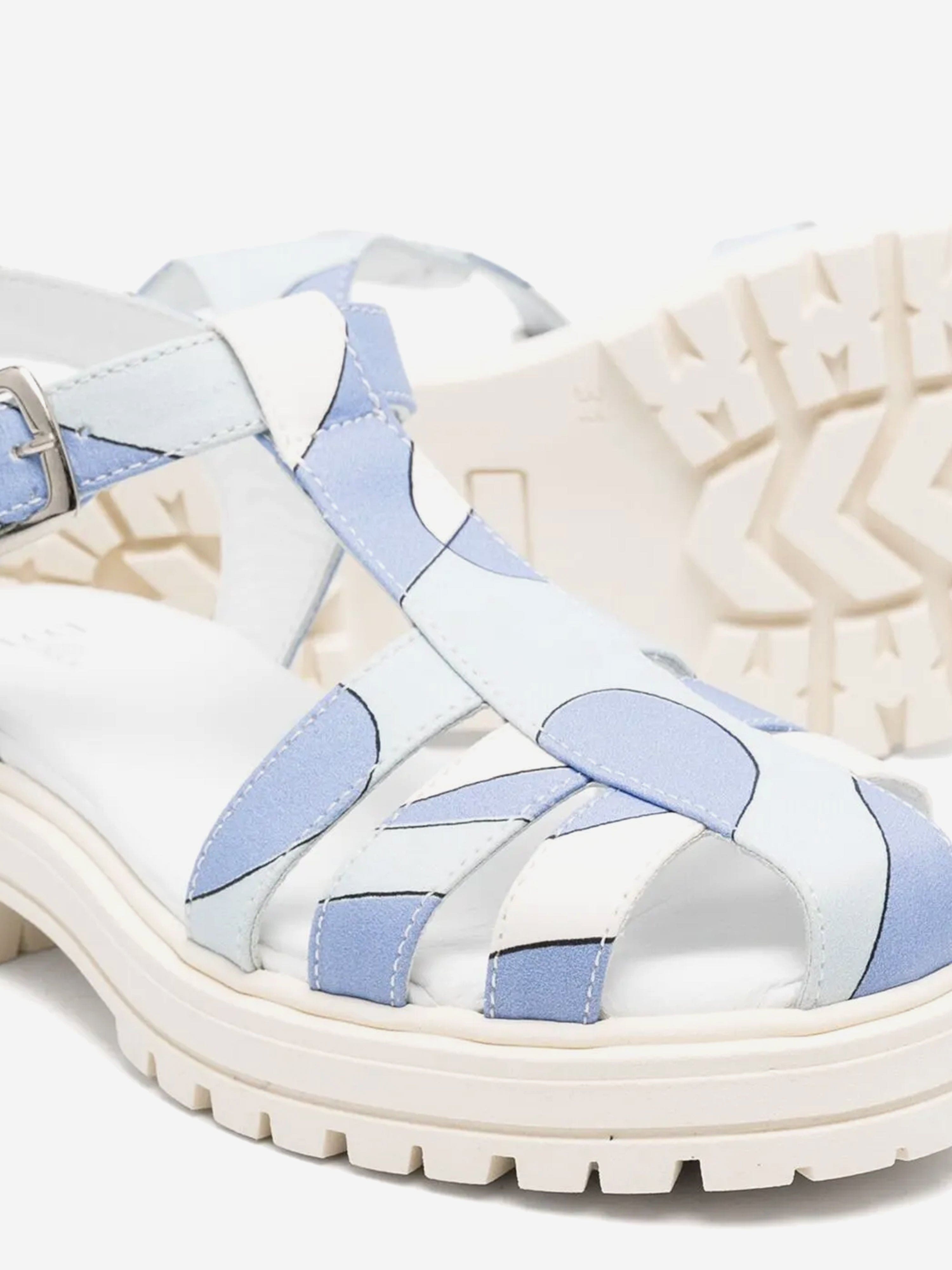 Girls Poplin Sandals in Blue Shop Offer For Sale