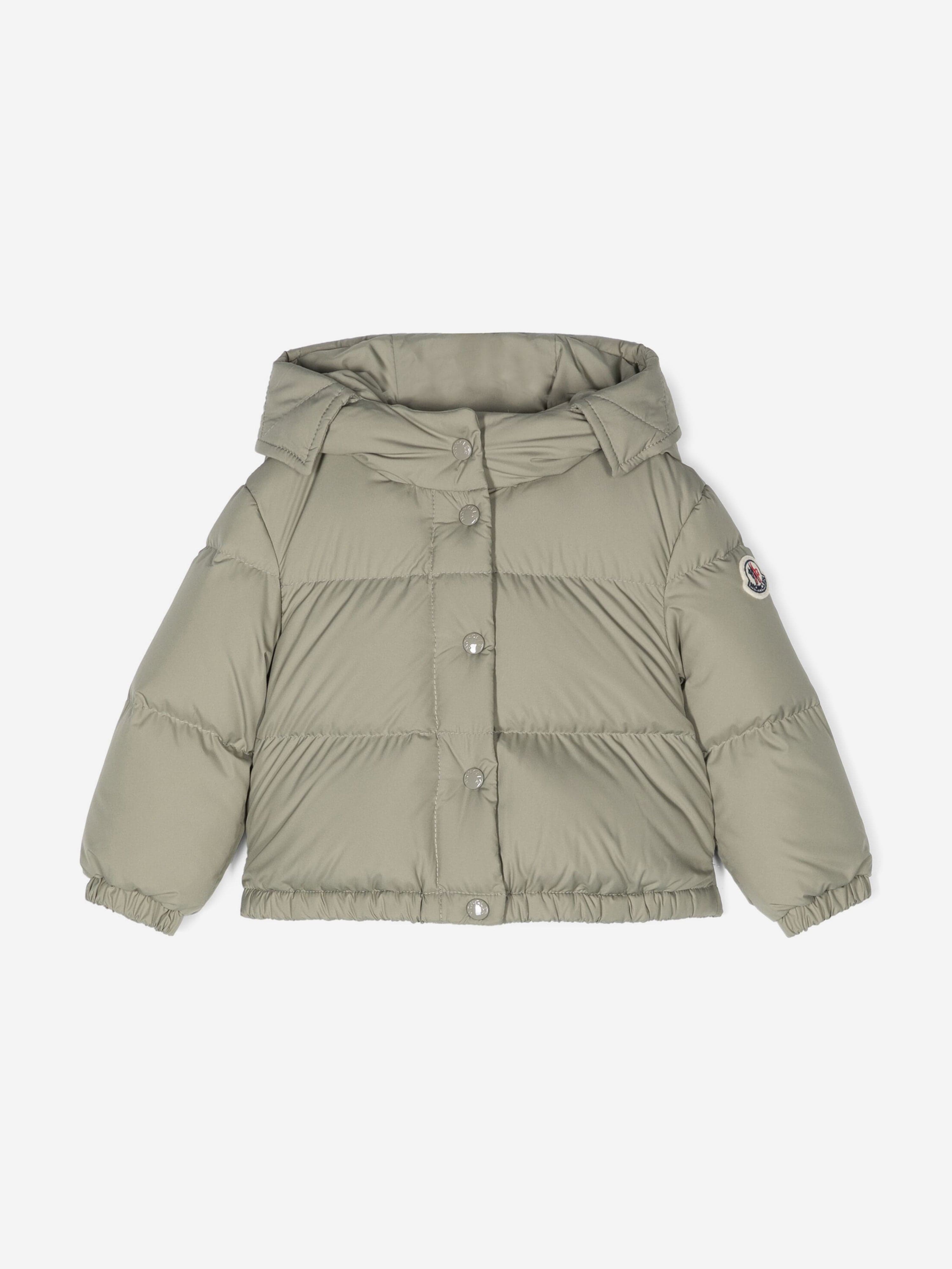 Moncler Enfant Baby Girls Down Padded Laurie Jacket in Green Buy Cheap Best Pices