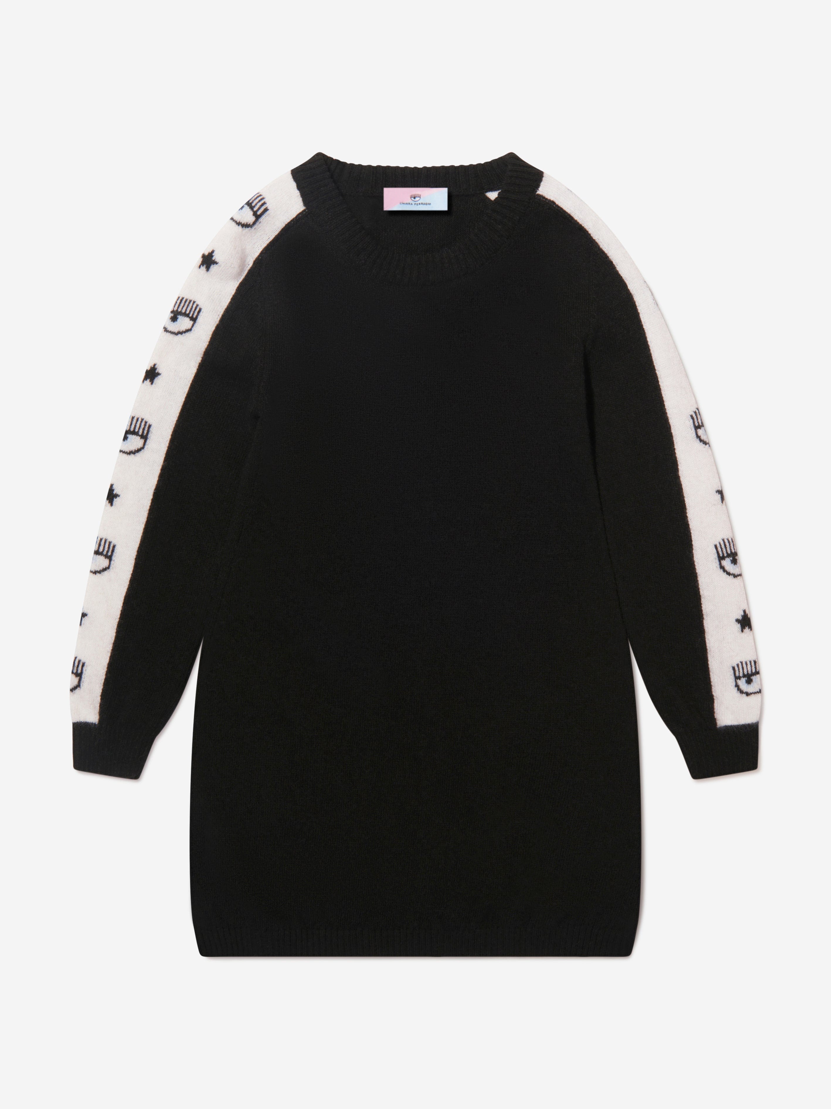 Chiara Ferragni Girls Logomania Knitted Dress Deals Online