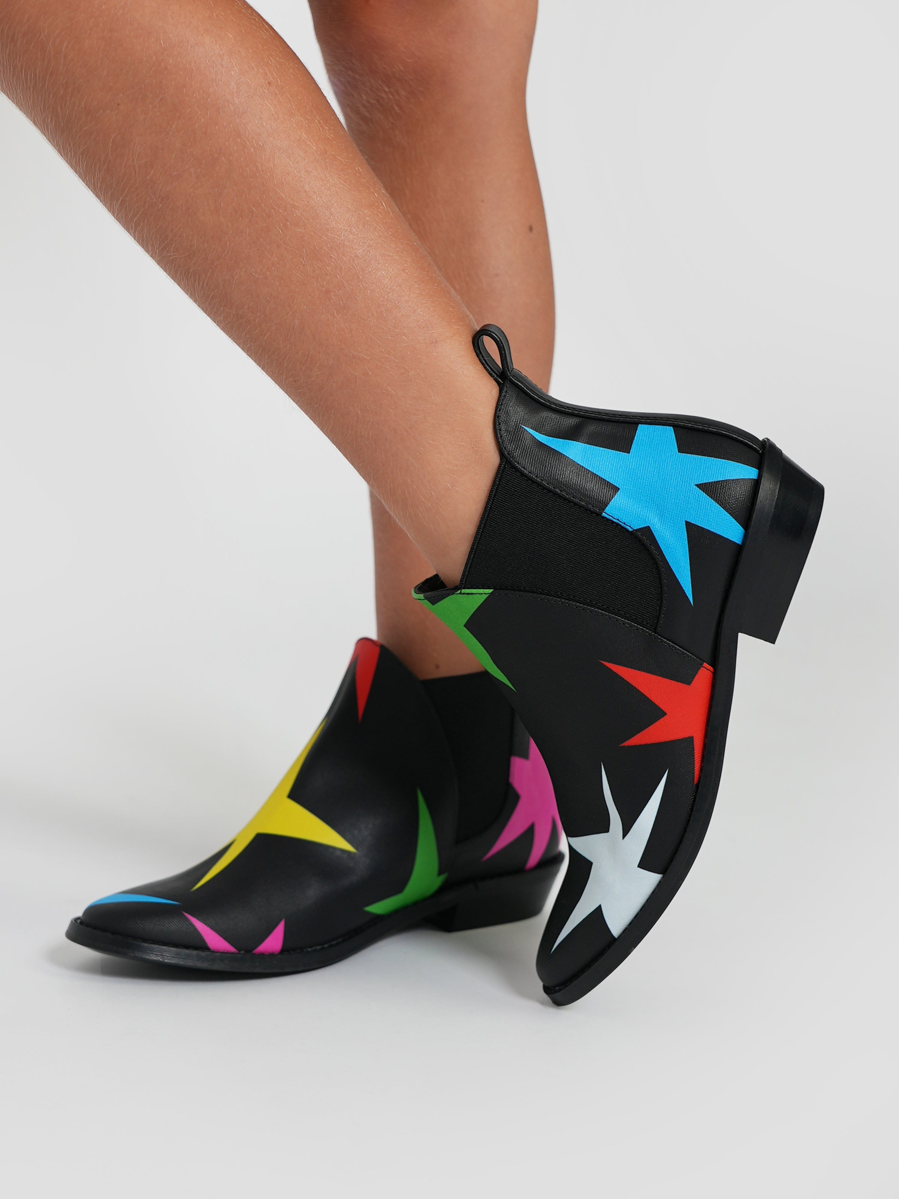 Stella McCartney Girls Star Ankle Boots in Black Cheap Sale Low Cost