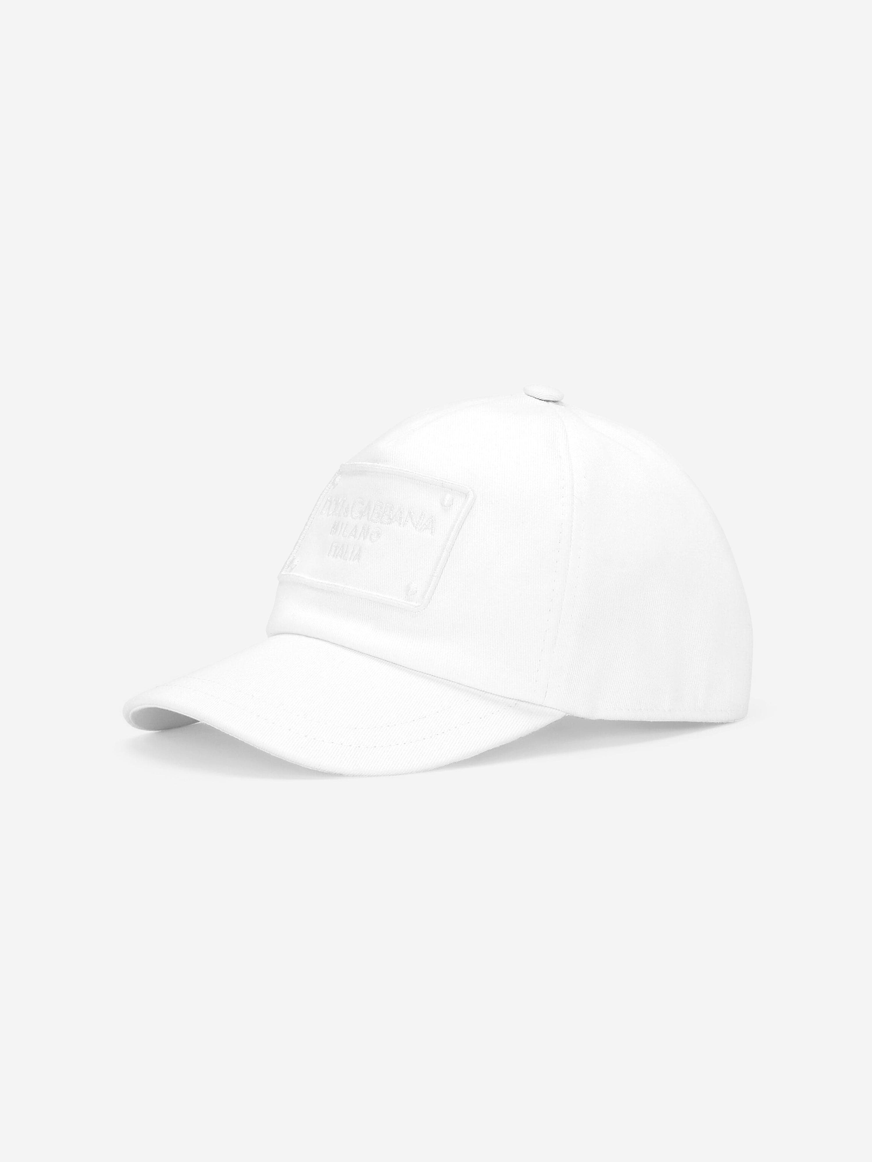 Dolce & Gabbana Girls Logo Cap in White Clearance Best Place