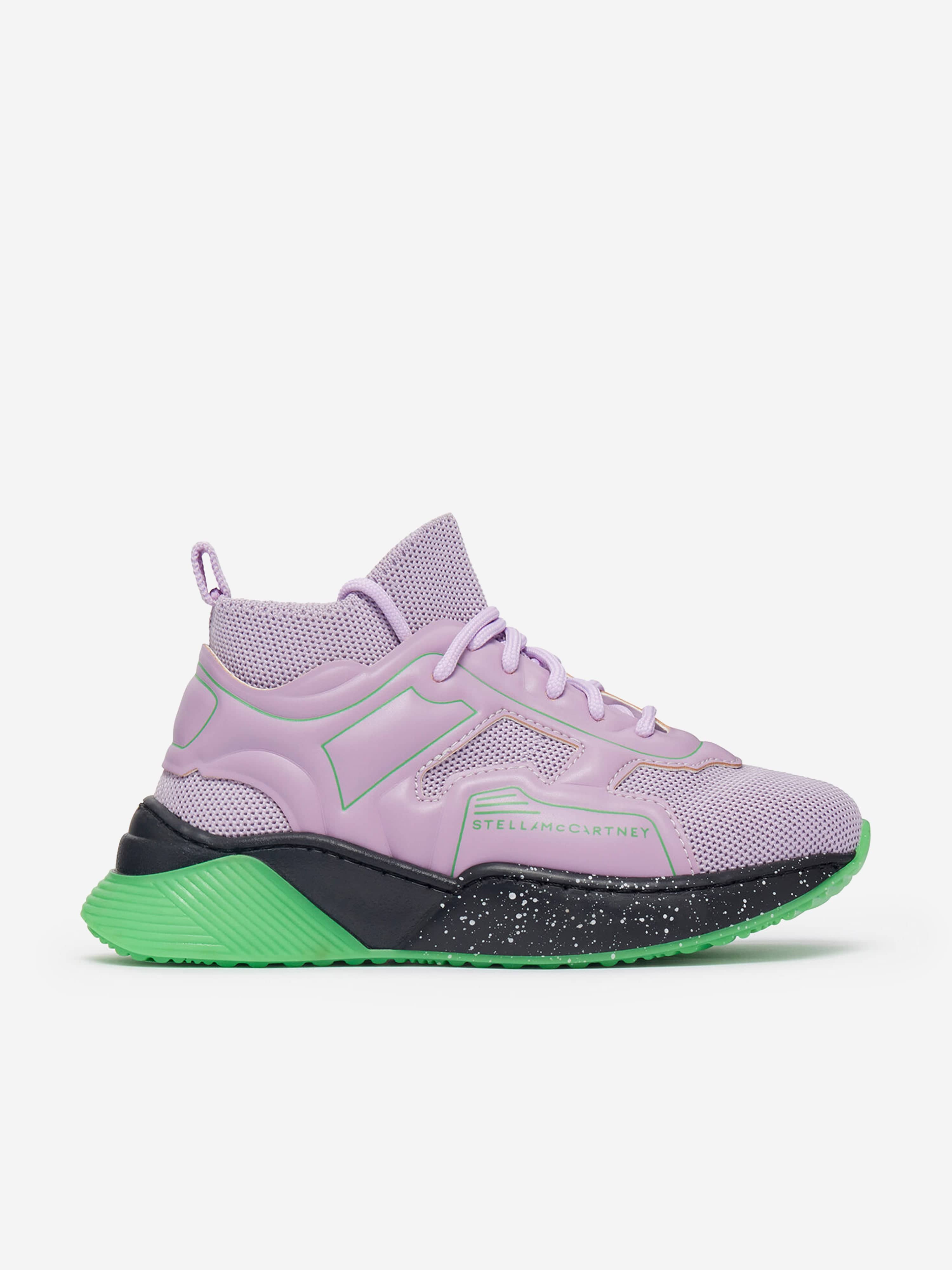 Stella McCartney Girls Lace Up Sock Trainers in Purple Buy Cheap Outlet