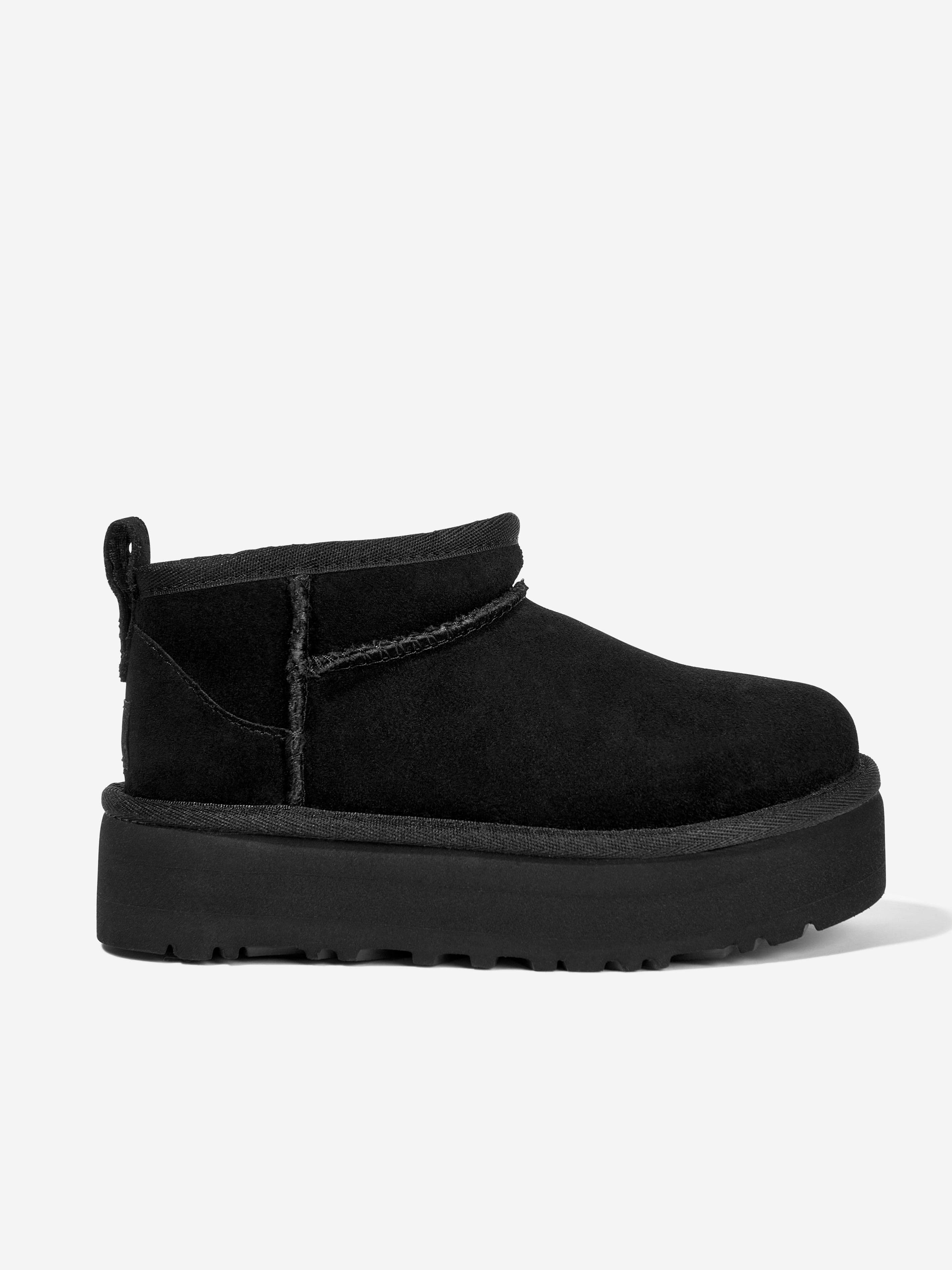 UGG Girls Classic Ultra Mini Platform Boots in Black Best Place Cheap Pice
