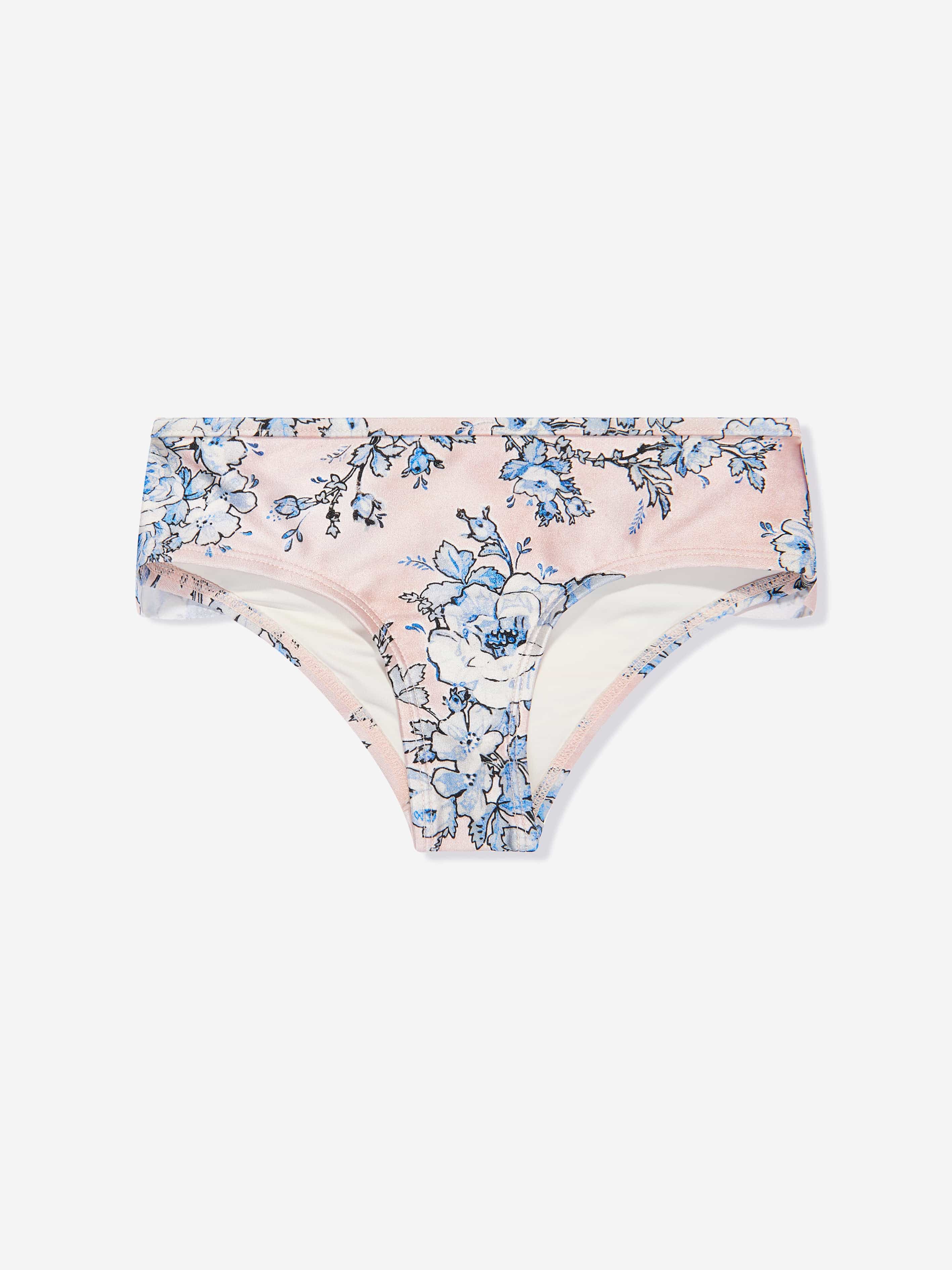 Zimmermann Girls Floral Halliday Frill Swim Briefs in Multicolour Free Shipping Pices