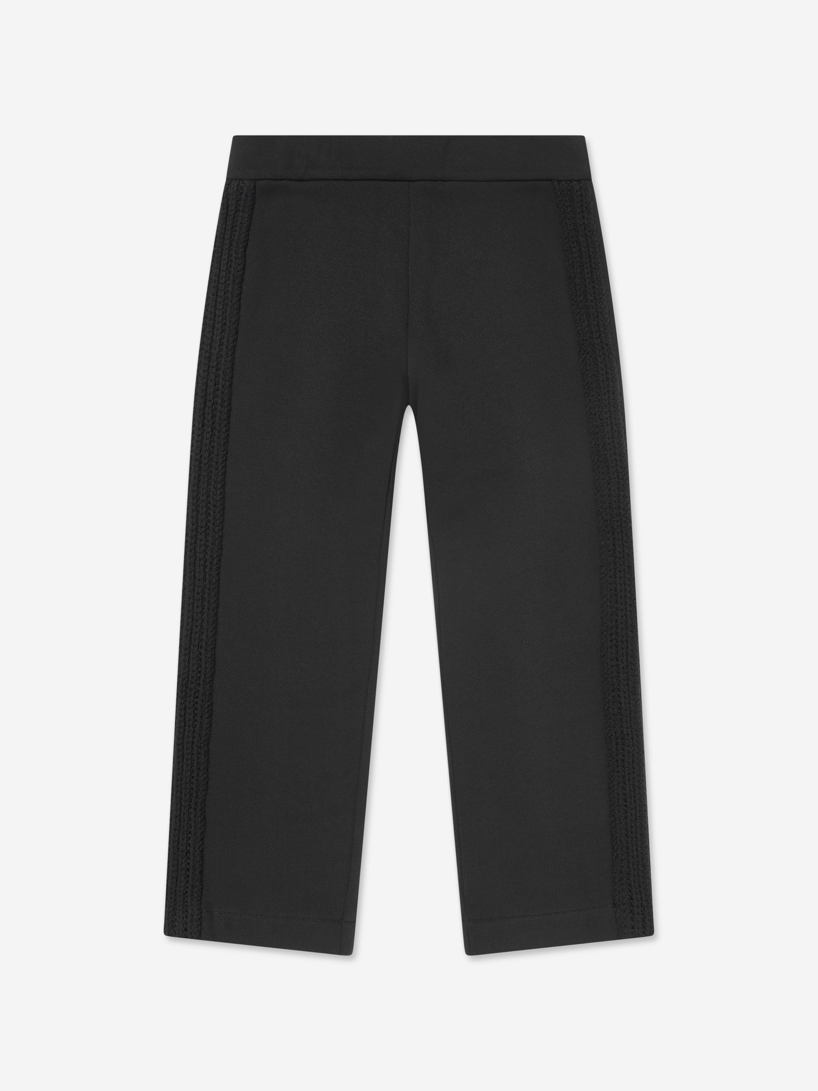 Moncler Enfant Girls Logo Tracksuit in Black Sale Outlet Locations