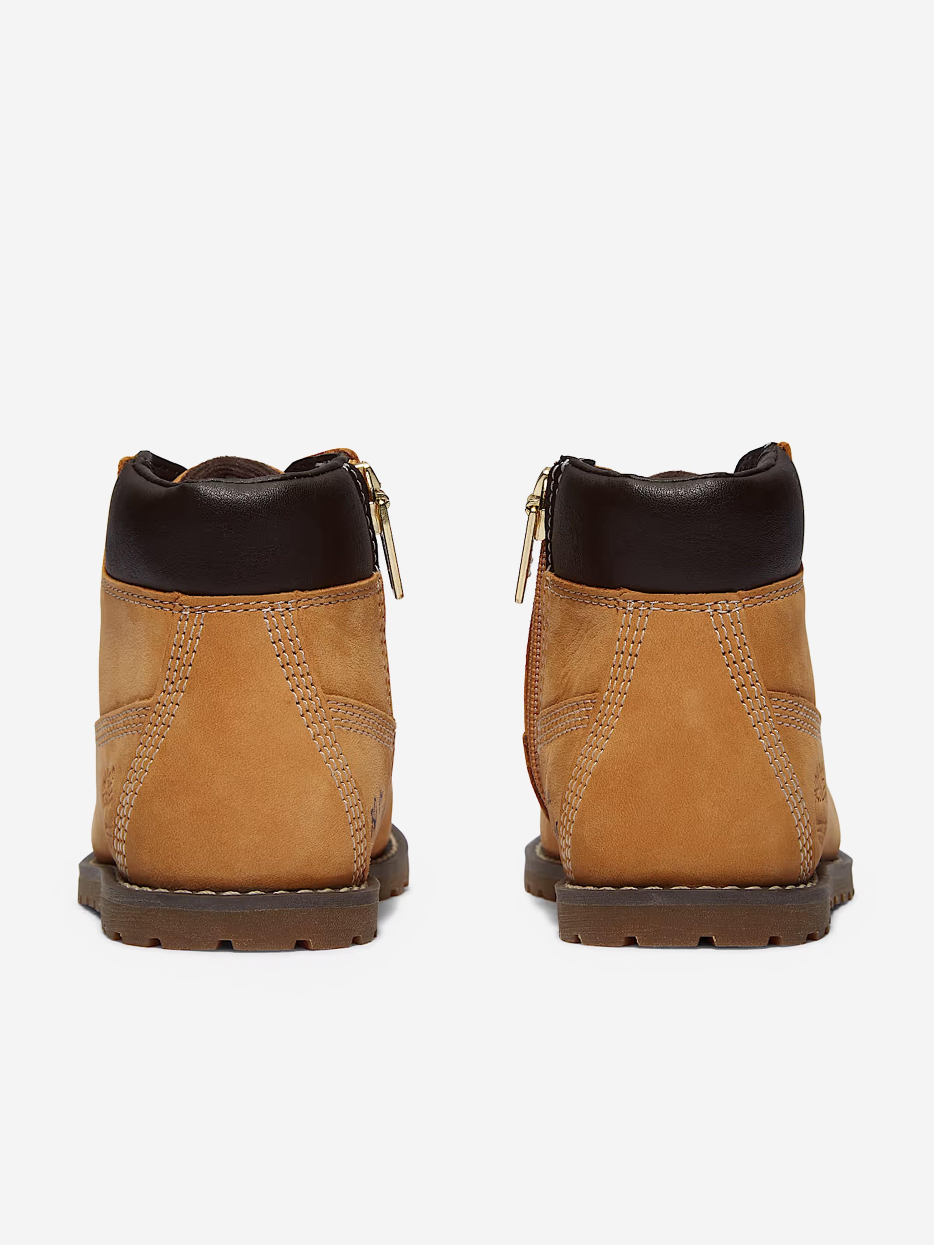 Timberland Kids Mid Lace-Up Boots in Beige Discount Tumblr