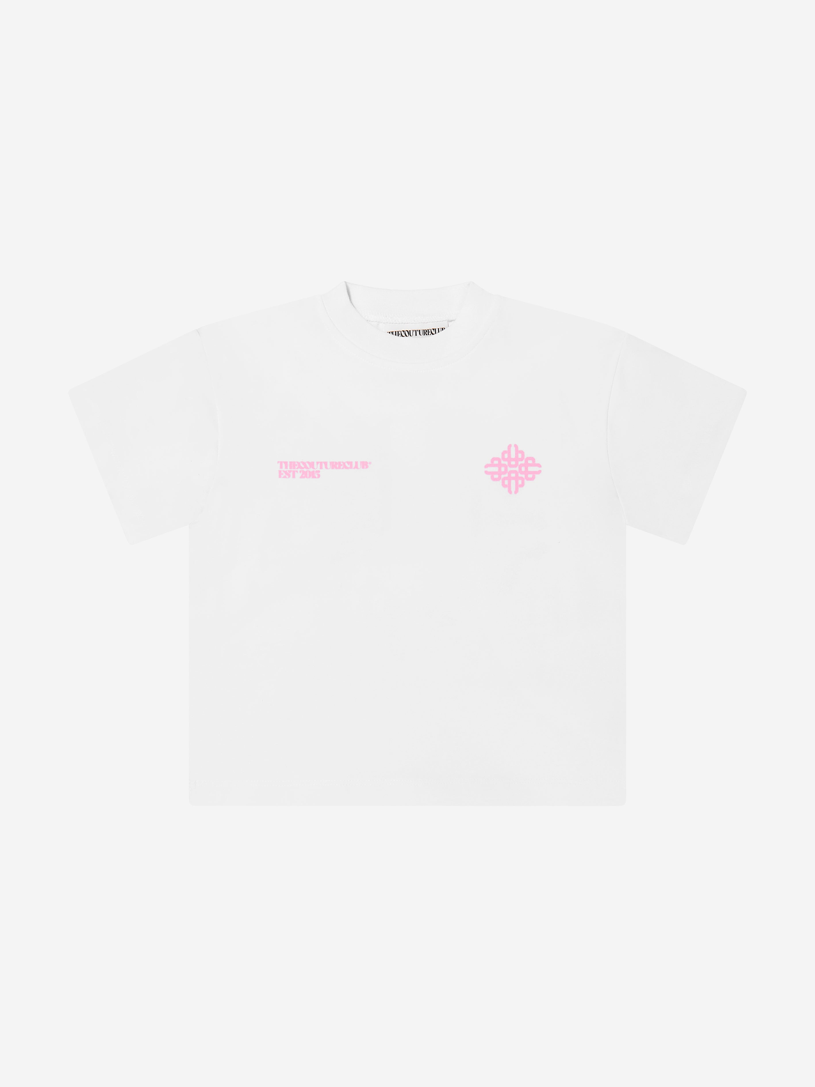 Kids Blurred Graphic Emblem T-Shirt in White Cheapest Pice For Sale