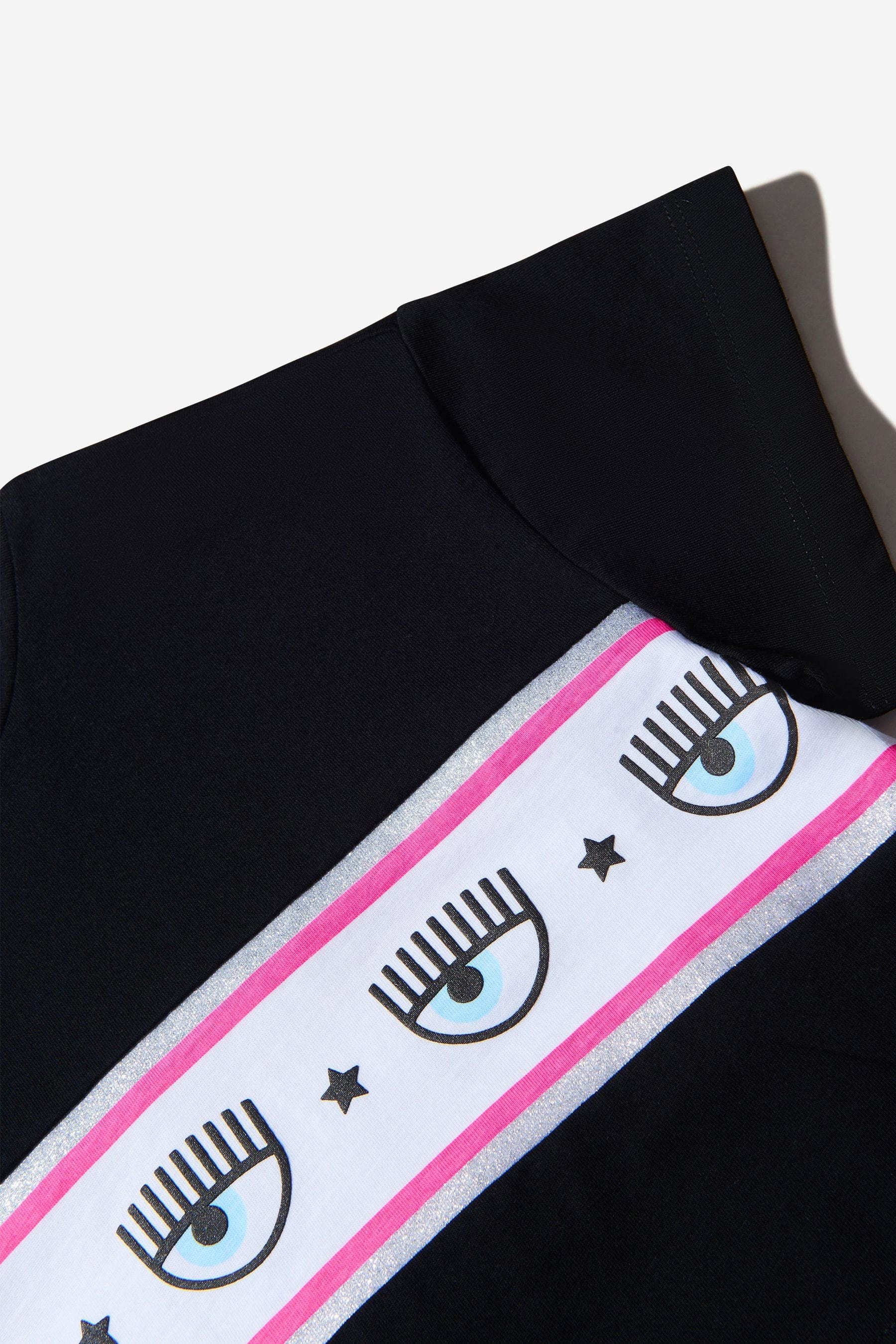 Chiara Ferragni Girls Cotton Jersey Cropped Logo T-Shirt Clearance Fake