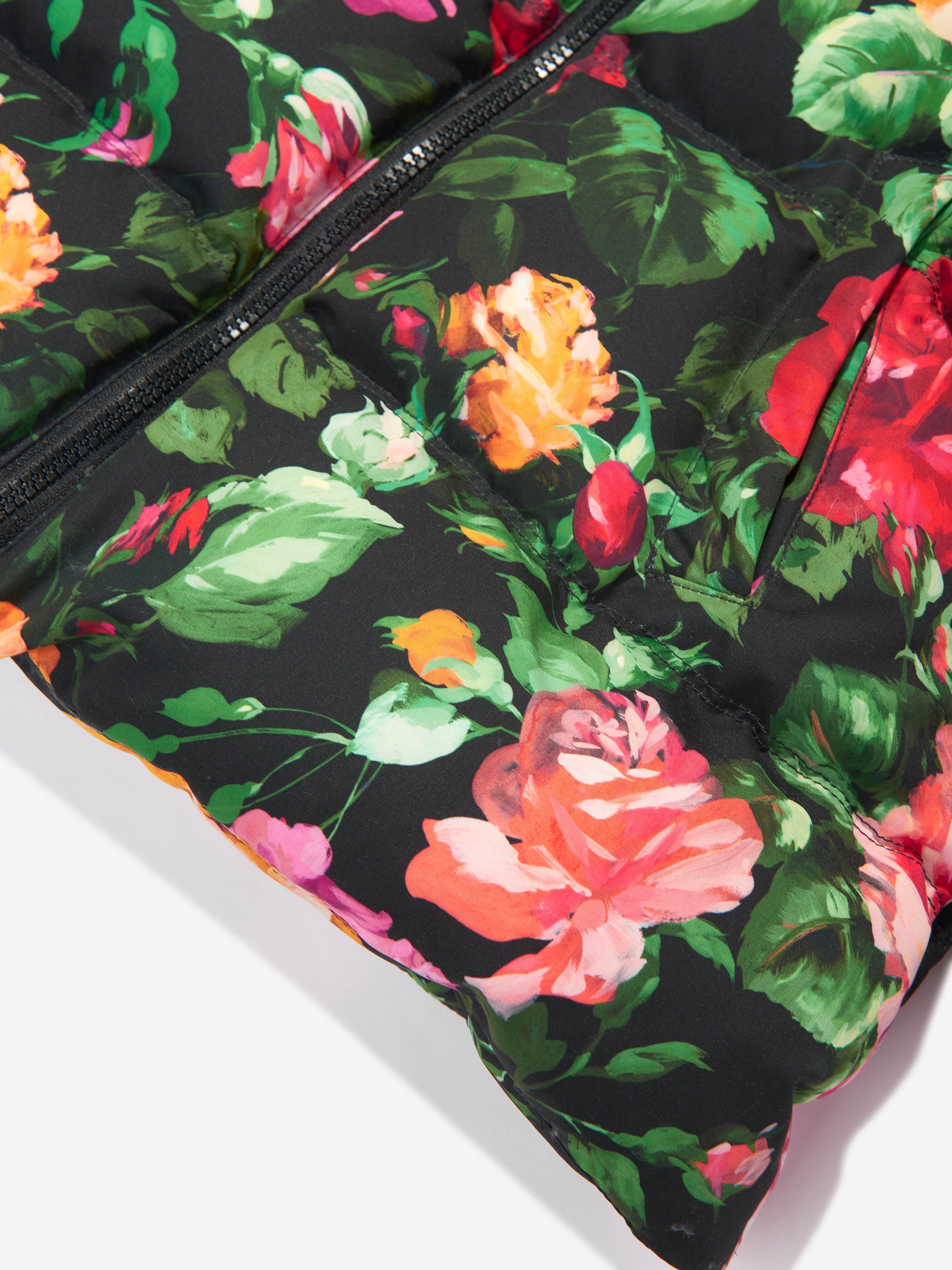 Dolce & Gabbana Girls Down Padded Rose Jacket in Multicolour Footlocker Pictures Online