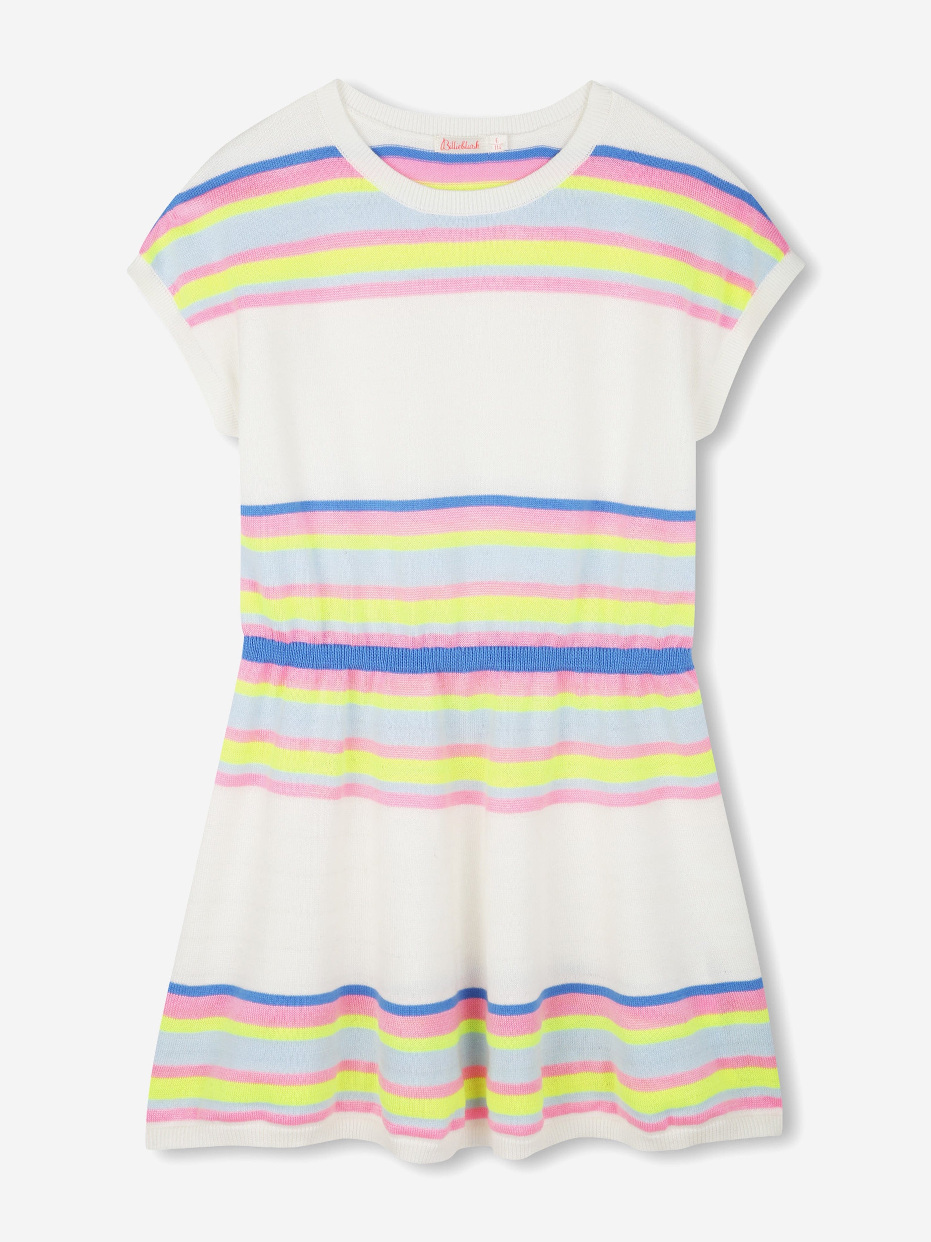 Girls Striped Knitted Dress in Ivory Pay With Visa Cheap Online