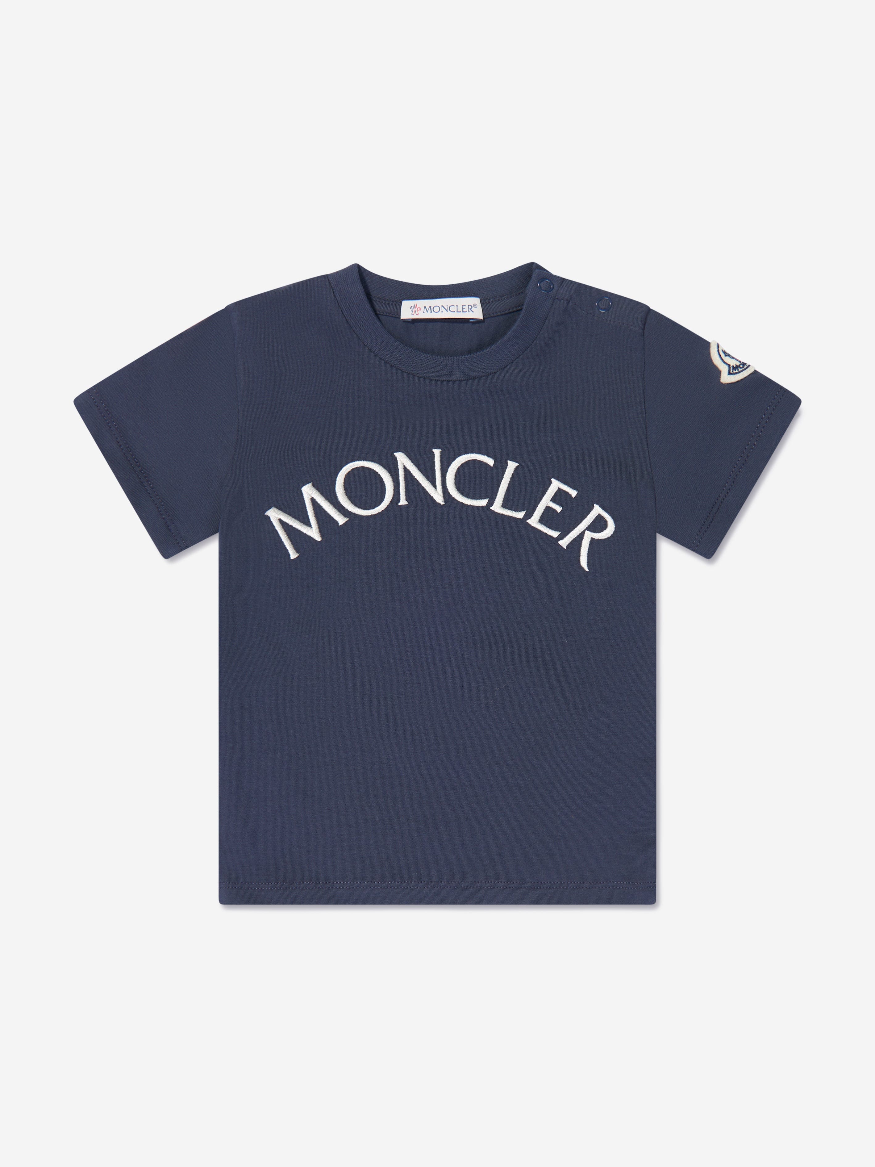 Moncler Enfant Baby Girls Logo T-Shirt in Navy Get To Buy Sale Online