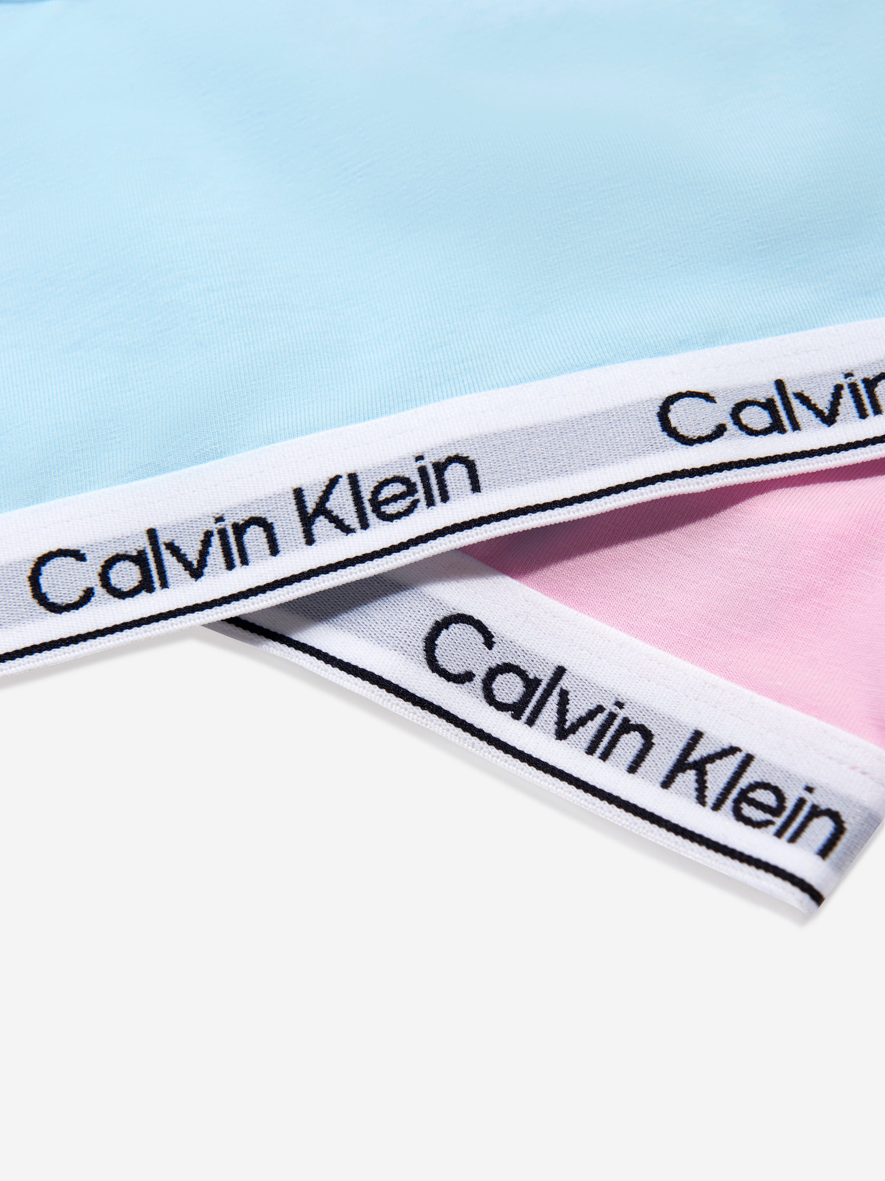 Calvin Klein Girls 2 Pack Bralette Set in Multicolour Cheap Genuine