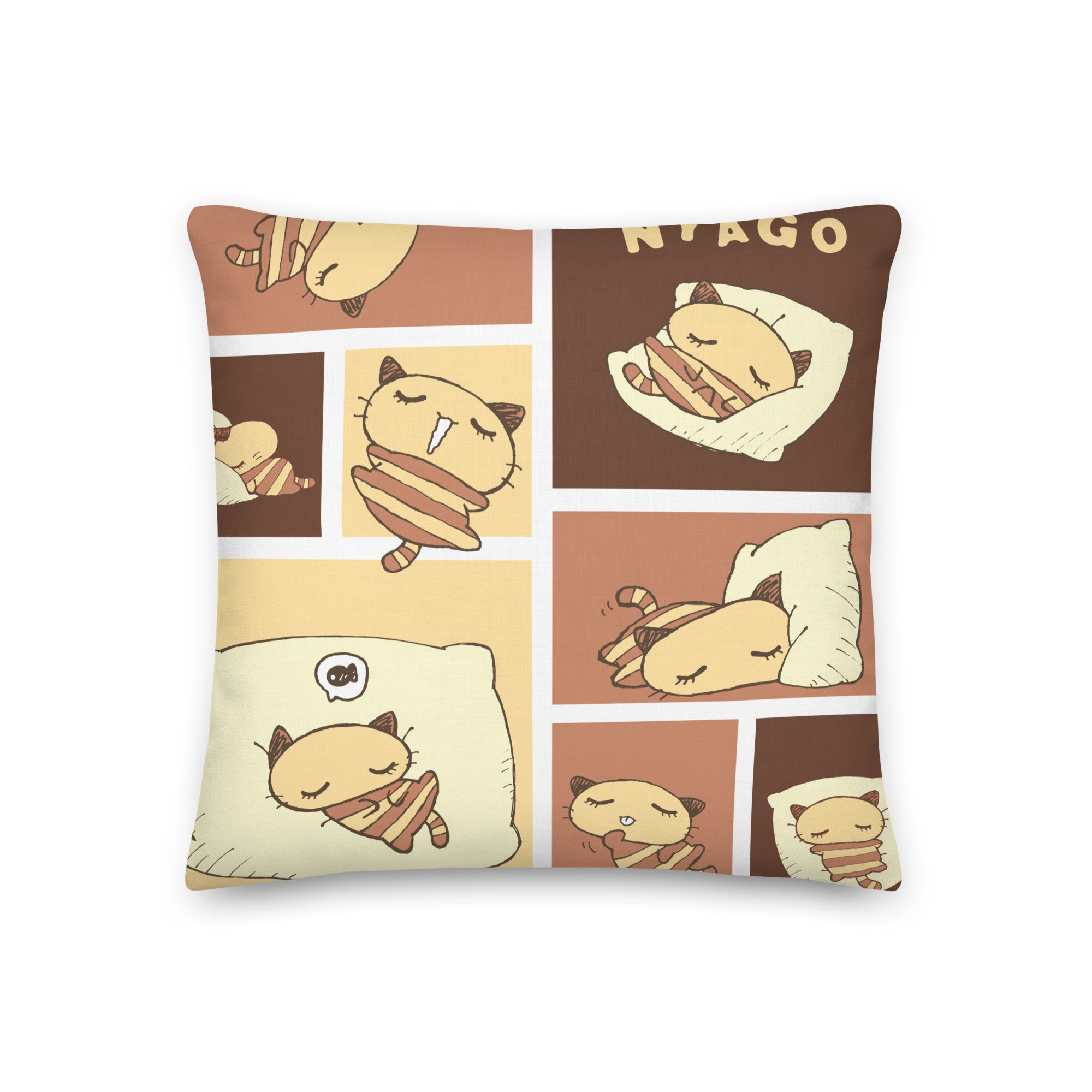 Nyago Lazy Day 18 Square Pillow Geniue Stockist Cheap Pice