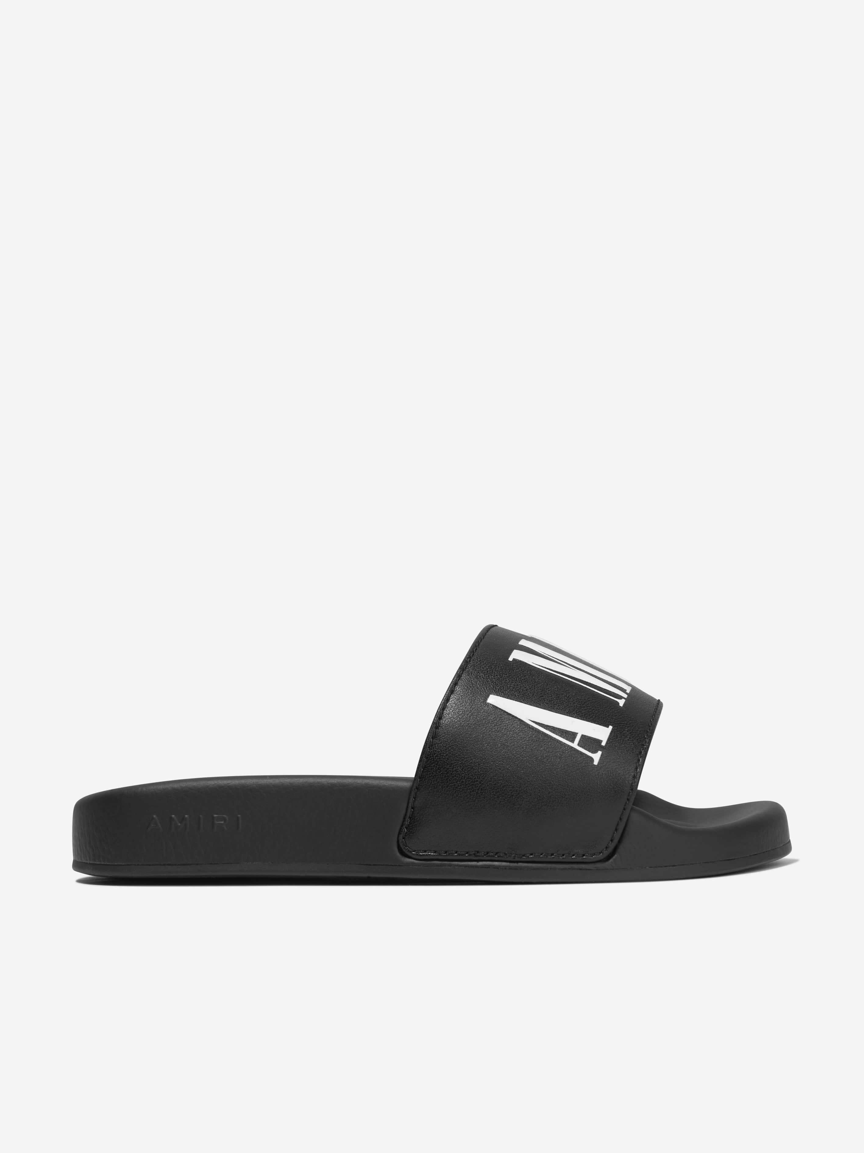 Amiri Kids Logo Sliders in Black Clearance Best