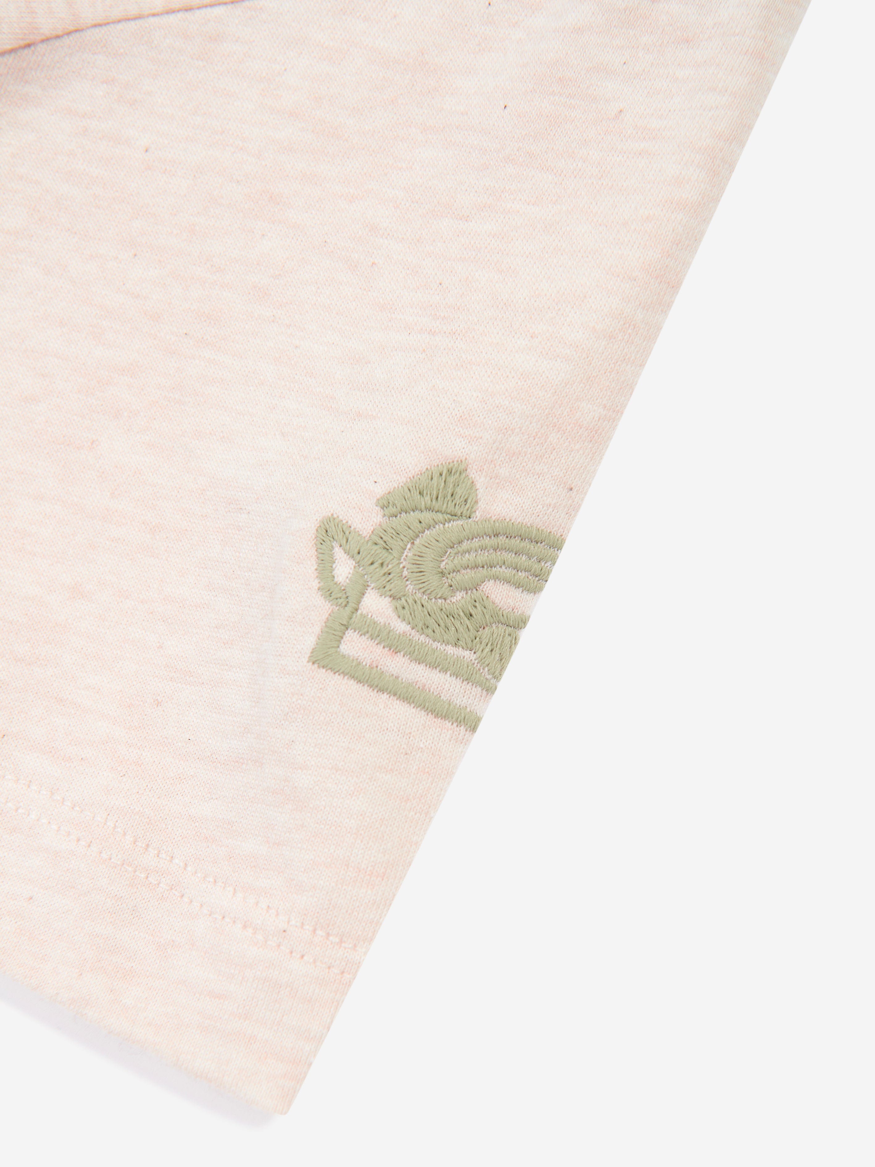 Etro Girls Floral Logo T-Shirt in Beige Lowest Pice Cheap Pice